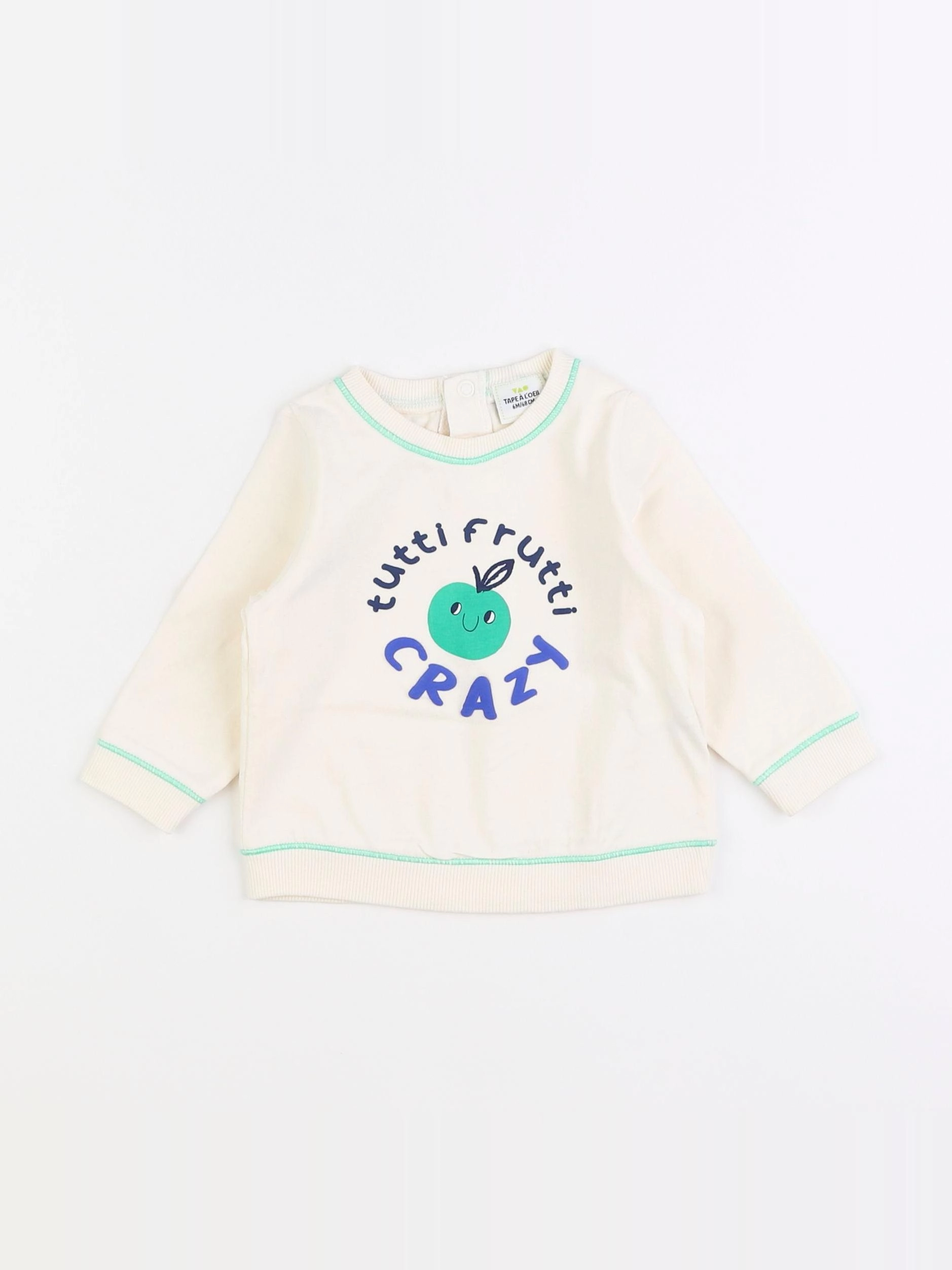 Tape à l'oeil - sweat beige - 6 mois