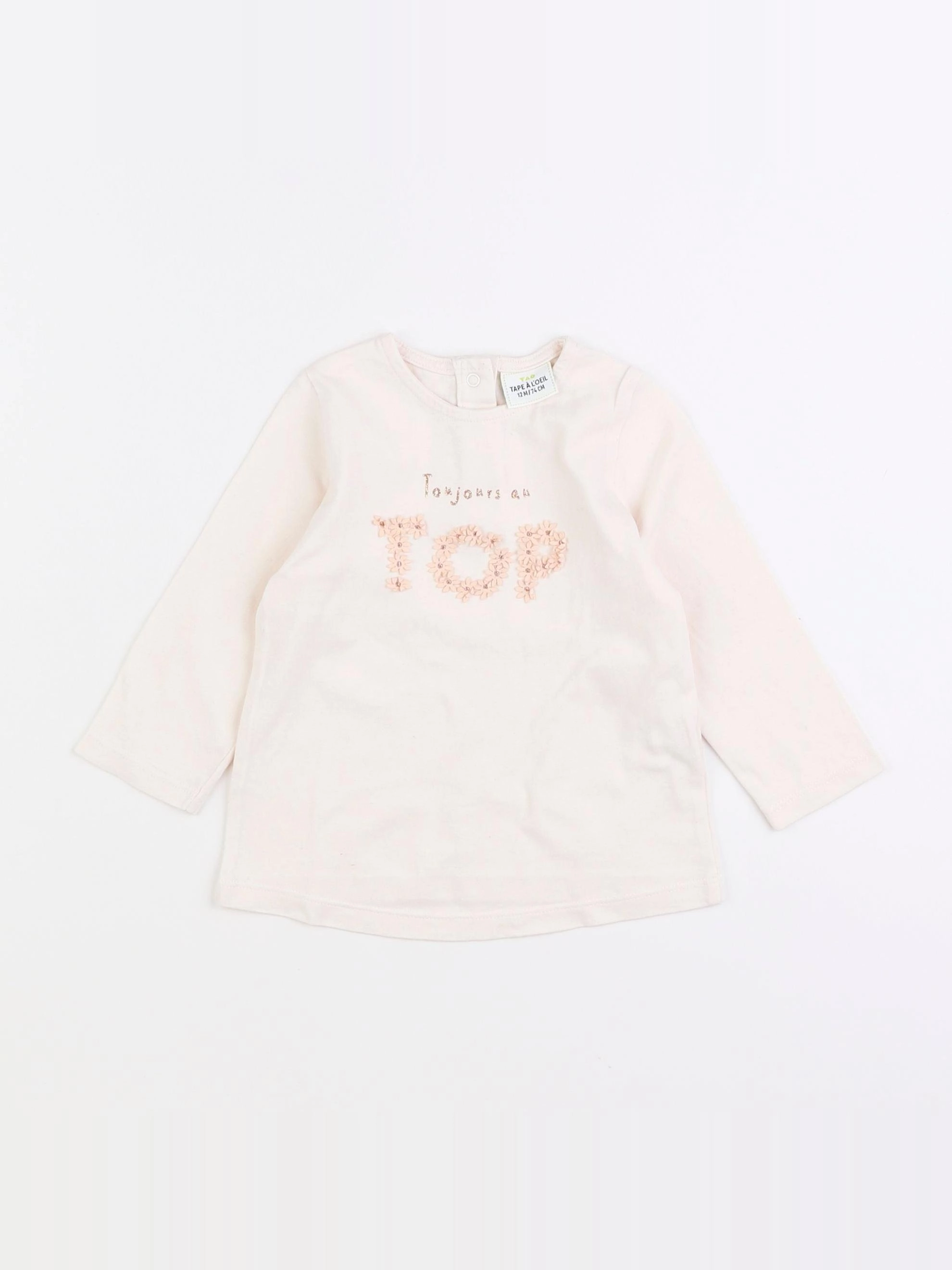 Tape à l'oeil - tee-shirt beige - 12 mois