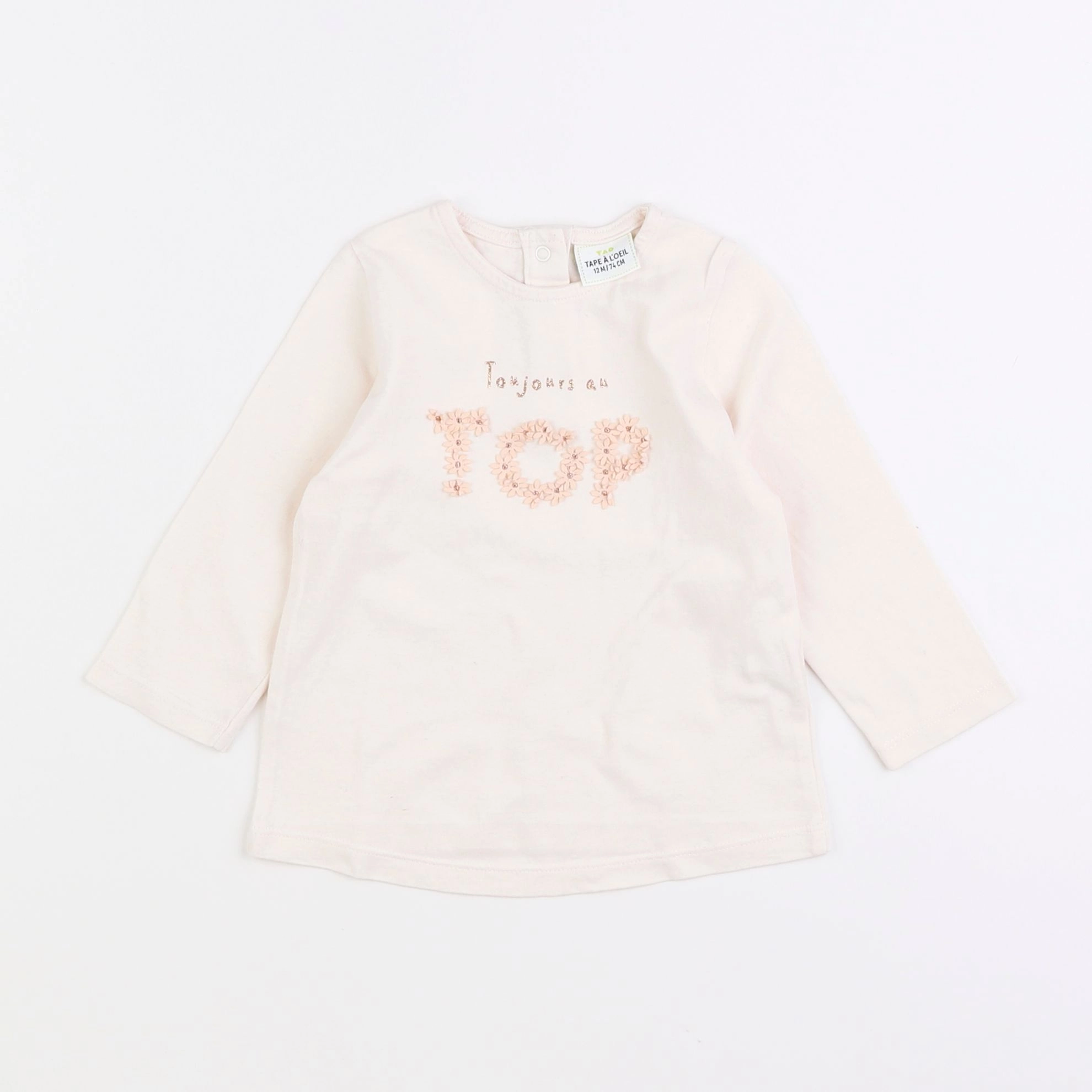 Tape à l'oeil - tee-shirt beige - 12 mois