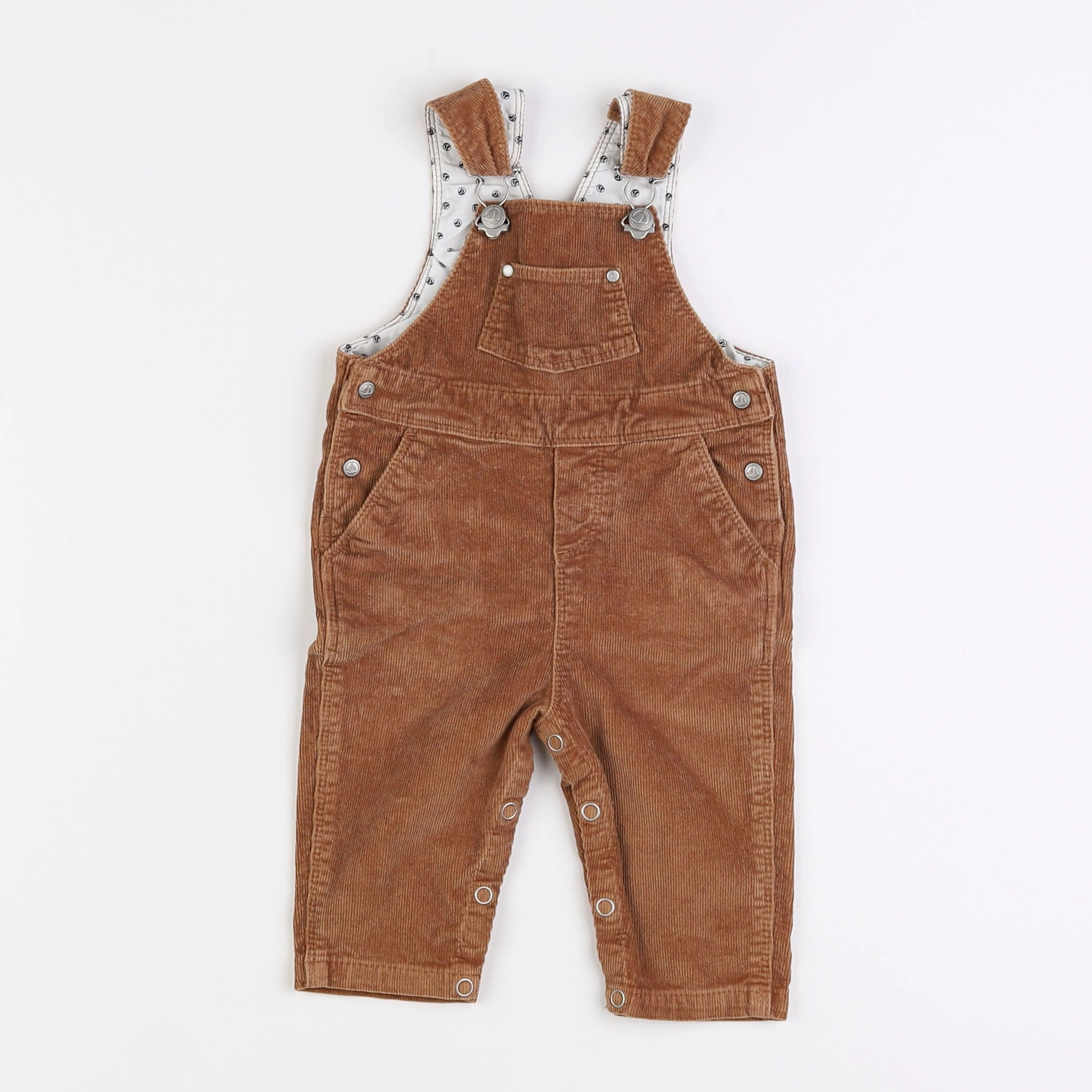 Petit Bateau - salopette marron - 3 mois