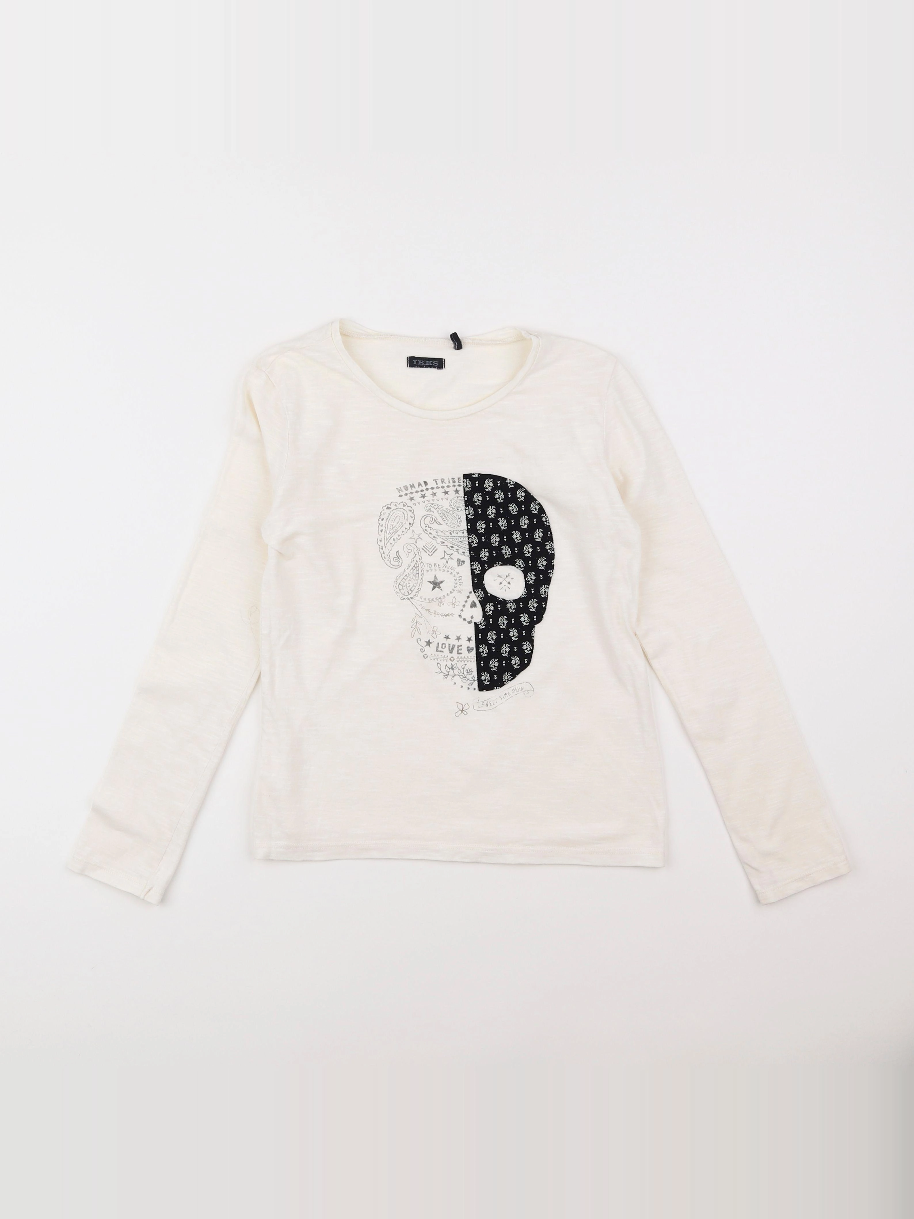 IKKS - tee-shirt blanc - 10 ans