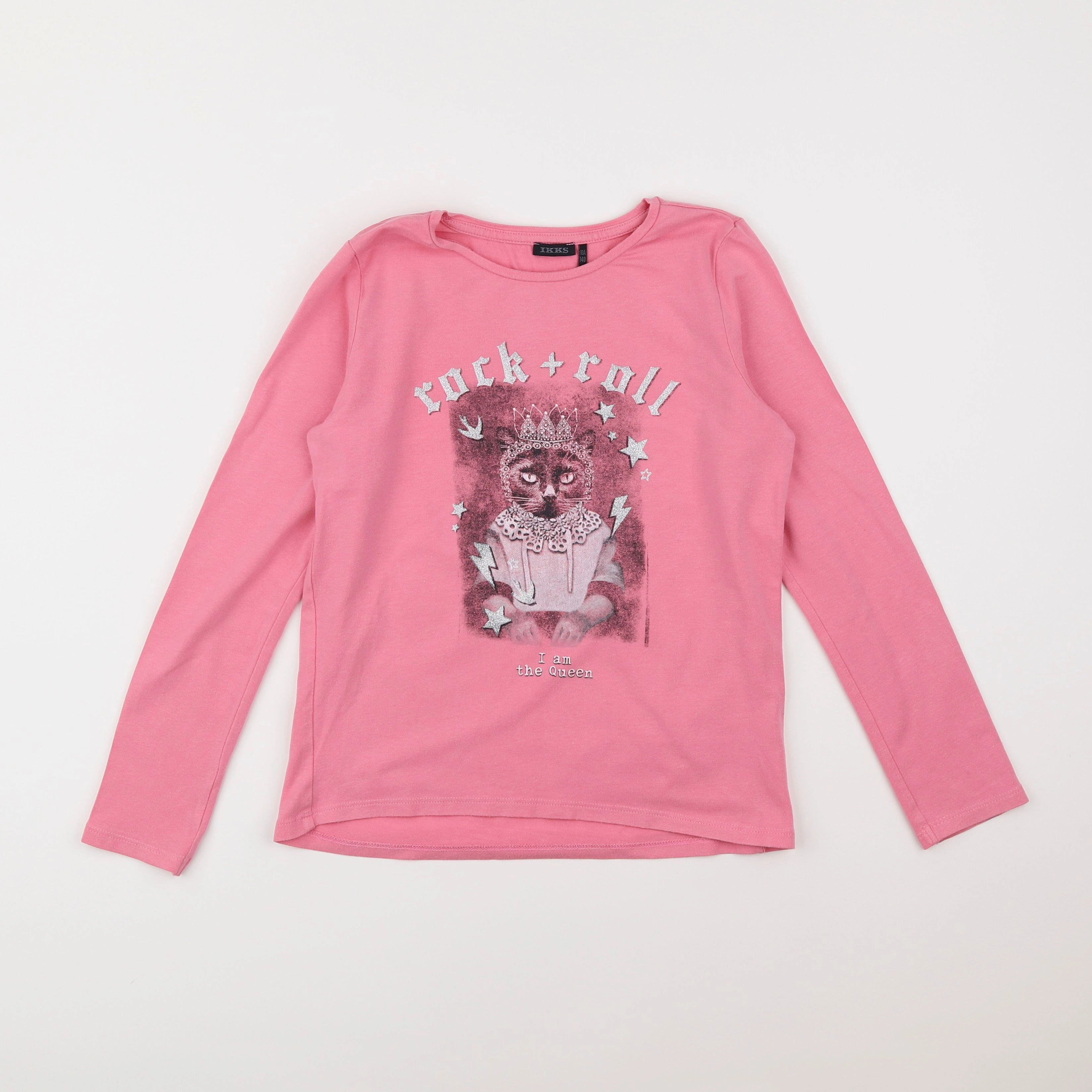 IKKS - tee-shirt rose - 10 ans