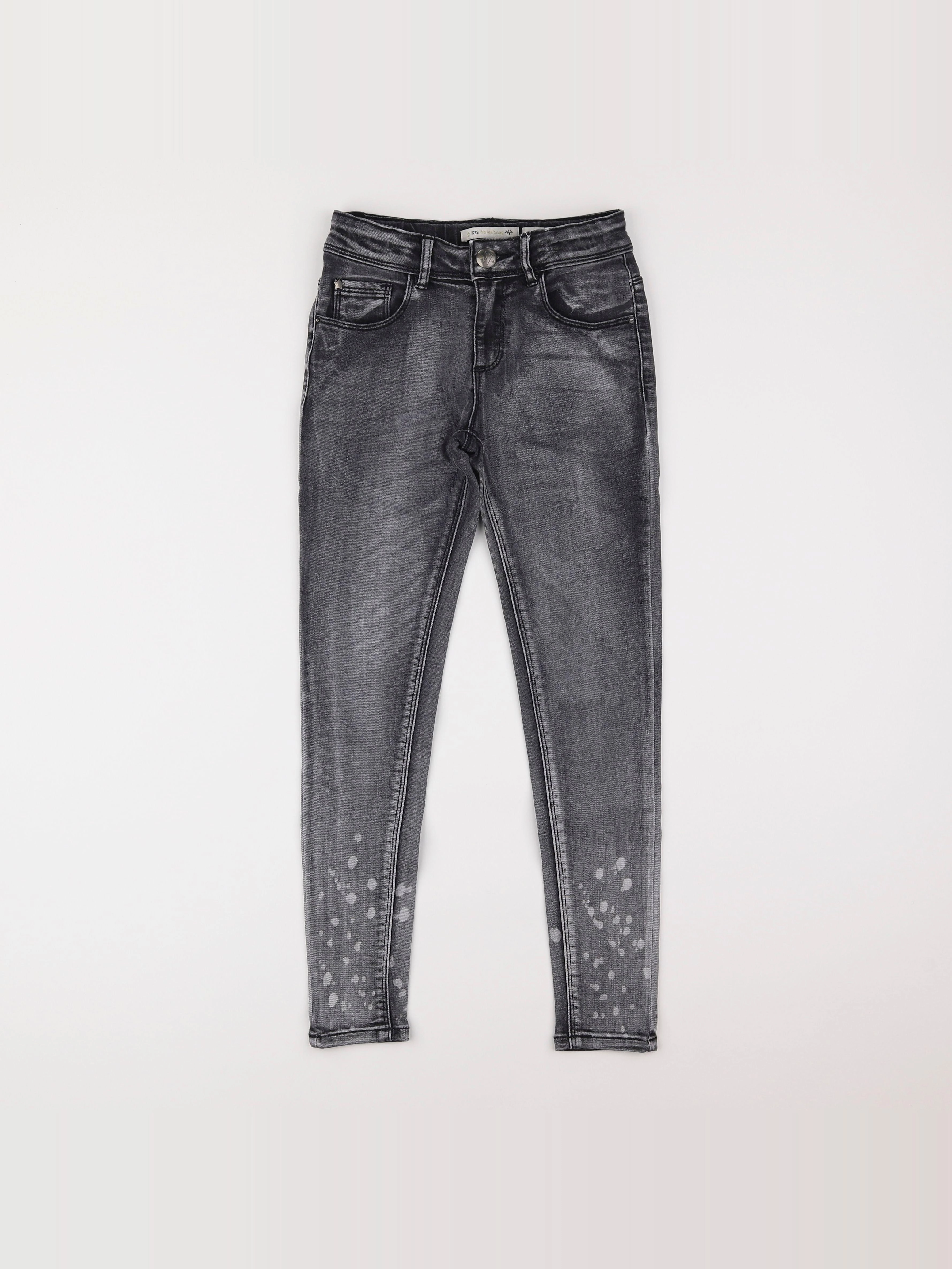 IKKS - jean gris - 10 ans
