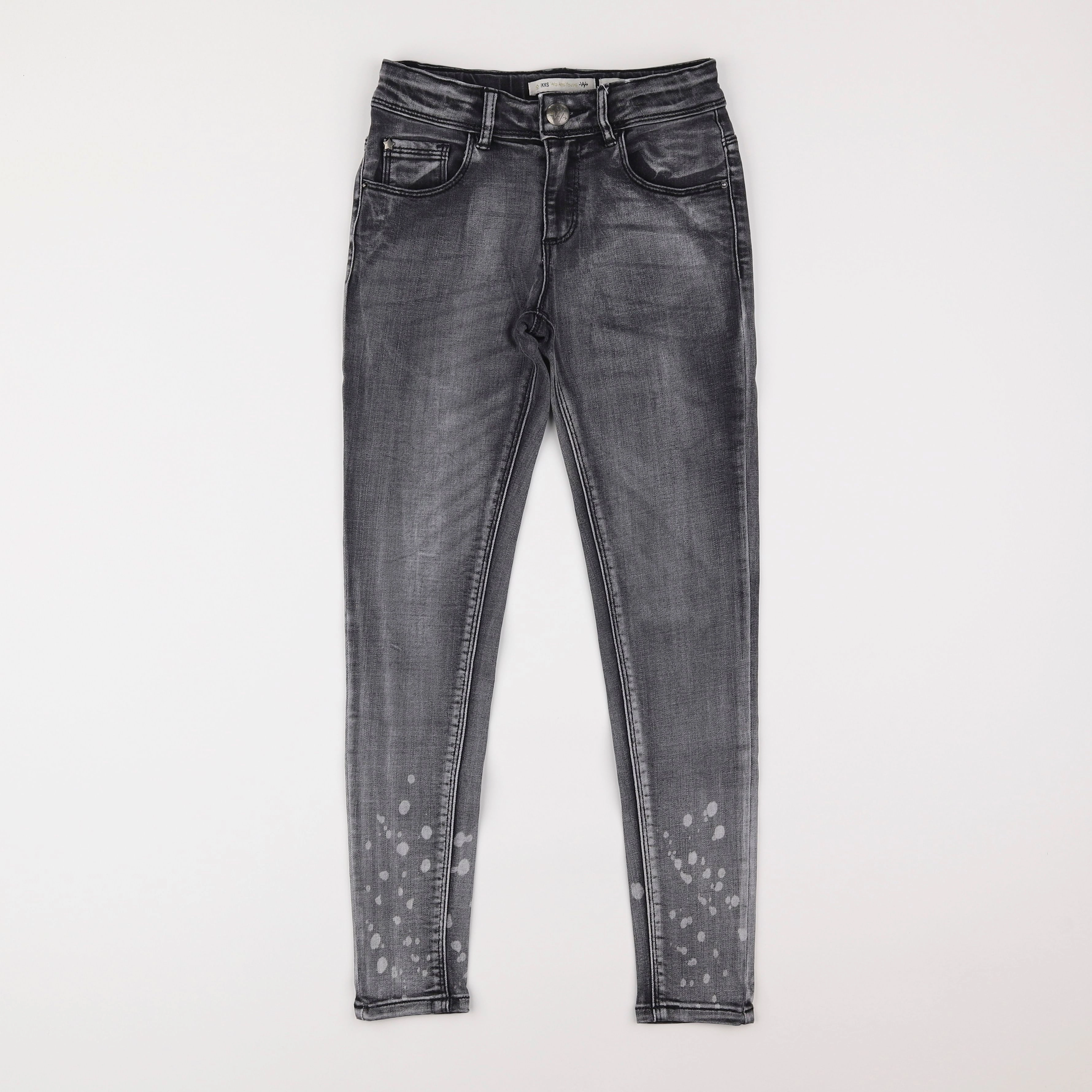 IKKS - jean gris - 10 ans