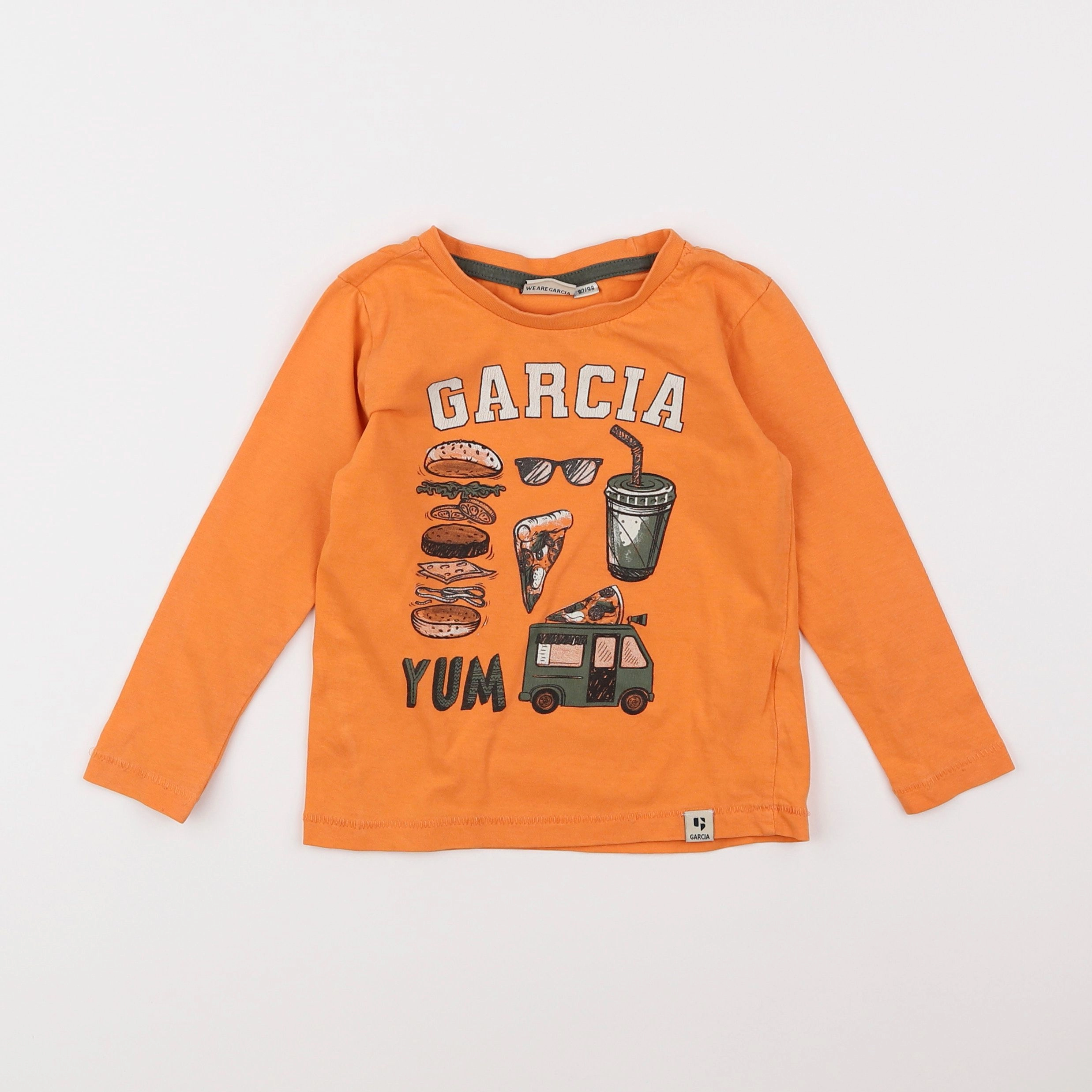 Garcia - tee-shirt orange - 2 ans