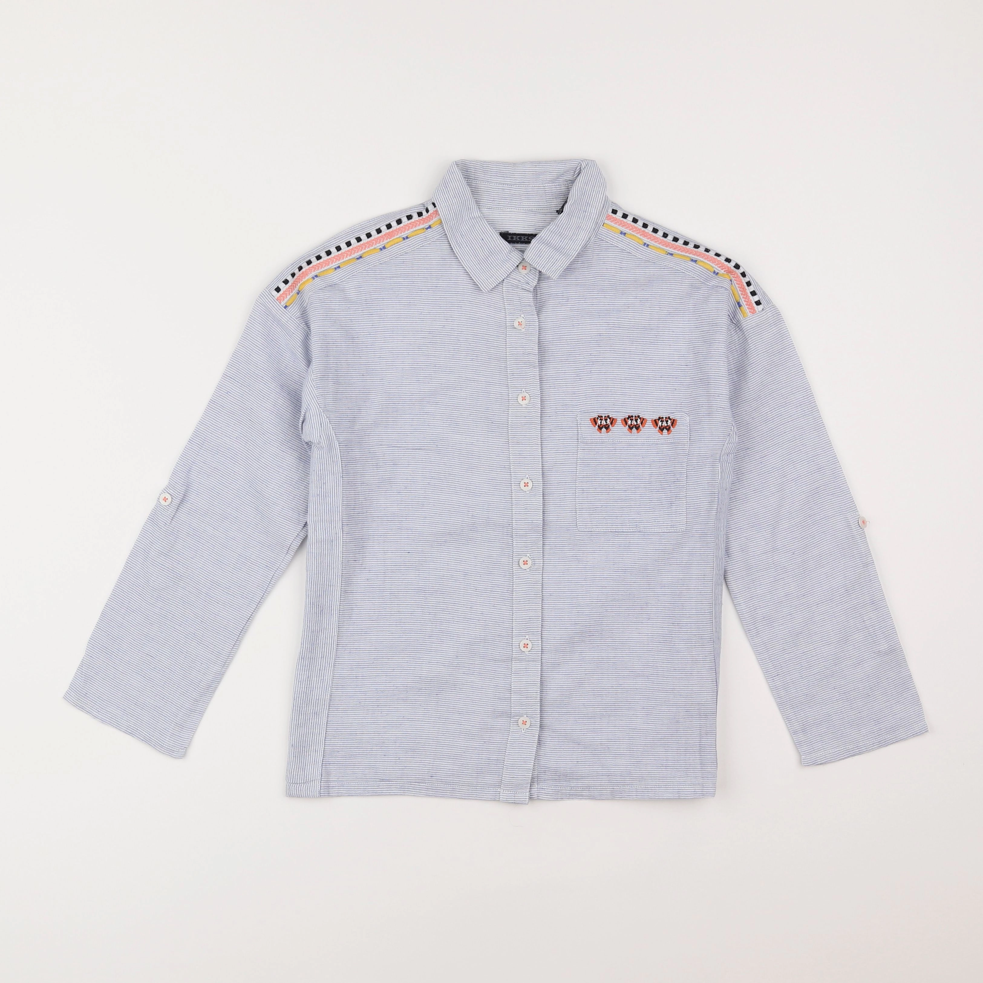 IKKS - chemise bleu - 8 ans