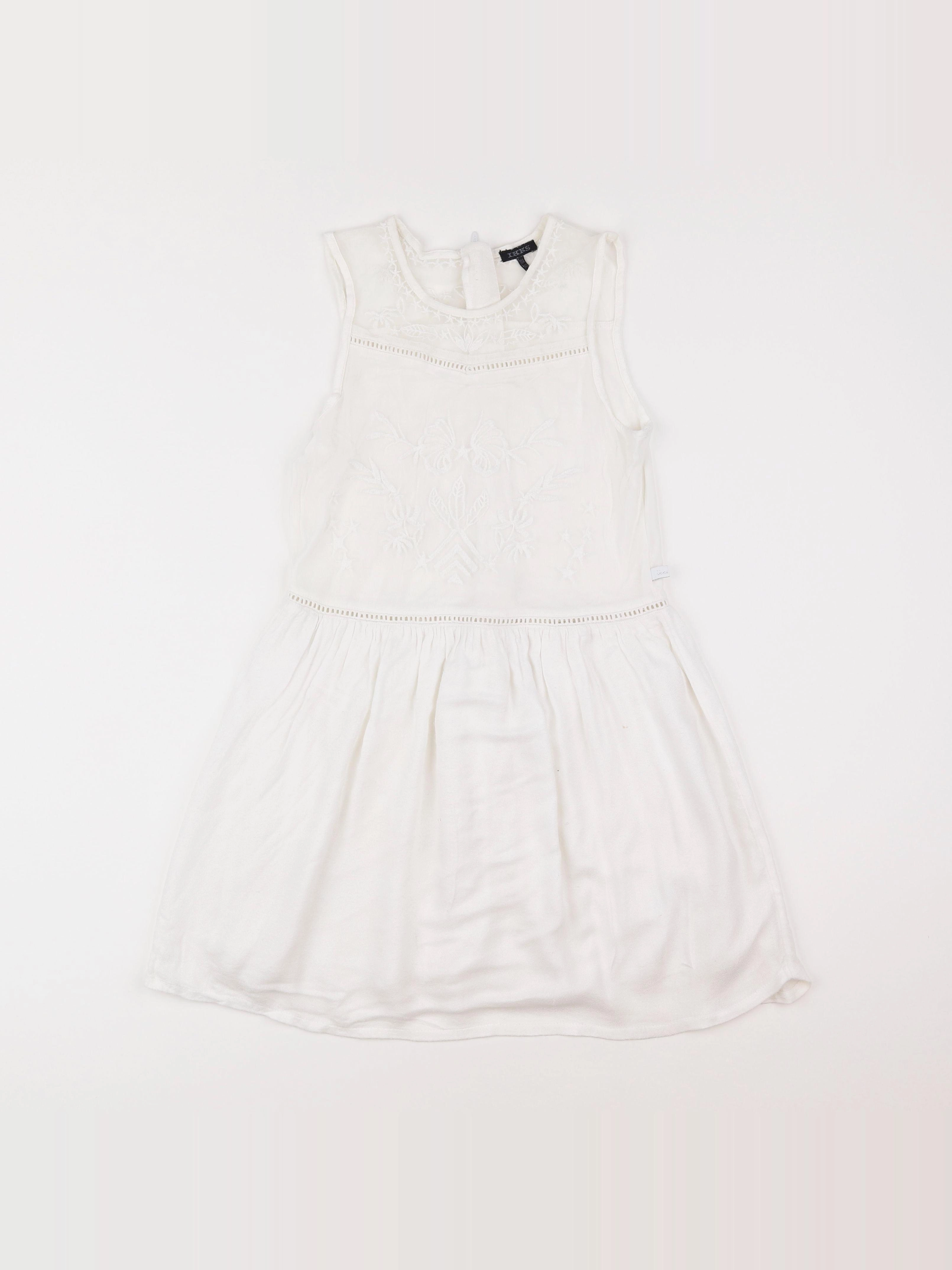 IKKS - robe blanc - 10 ans