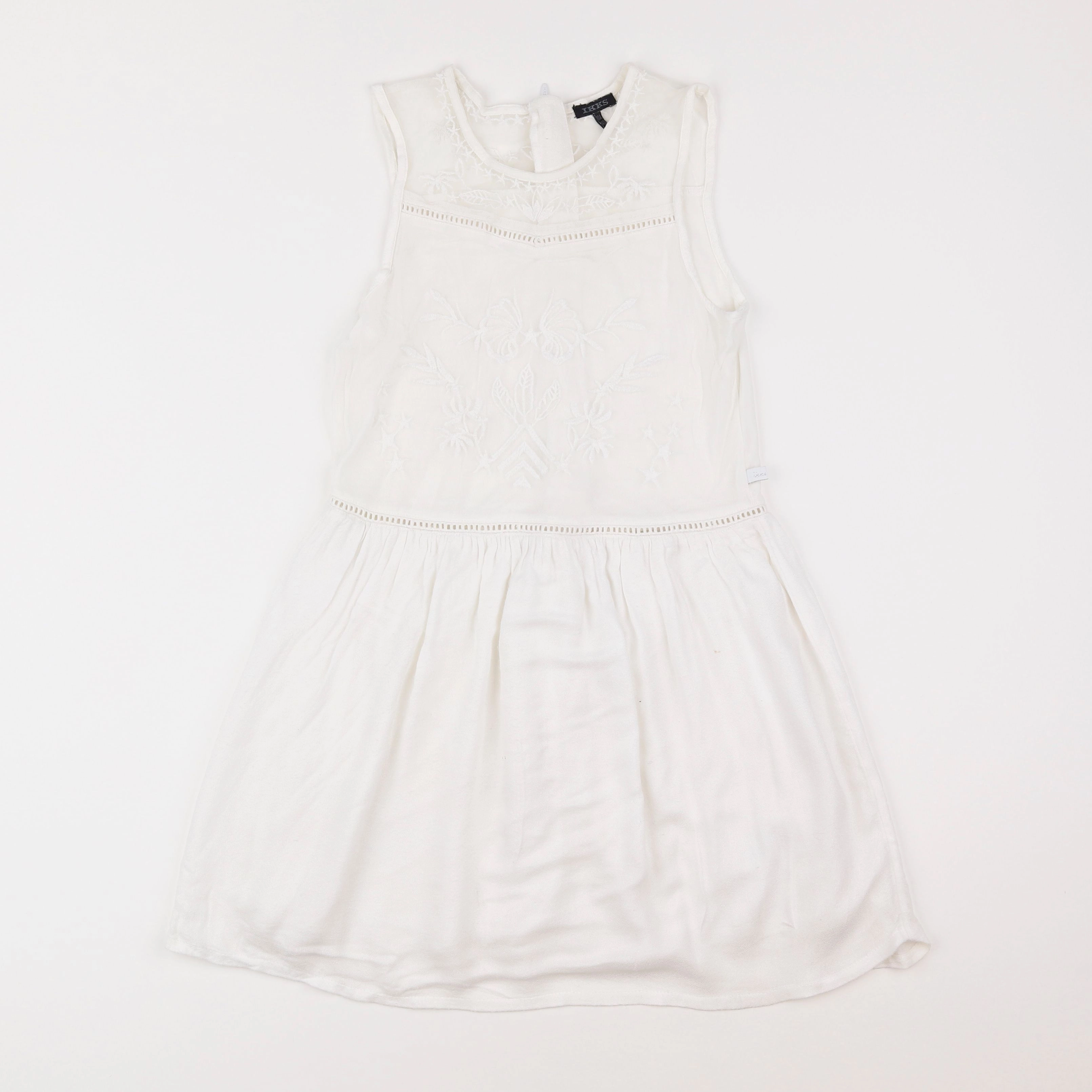 IKKS - robe blanc - 10 ans