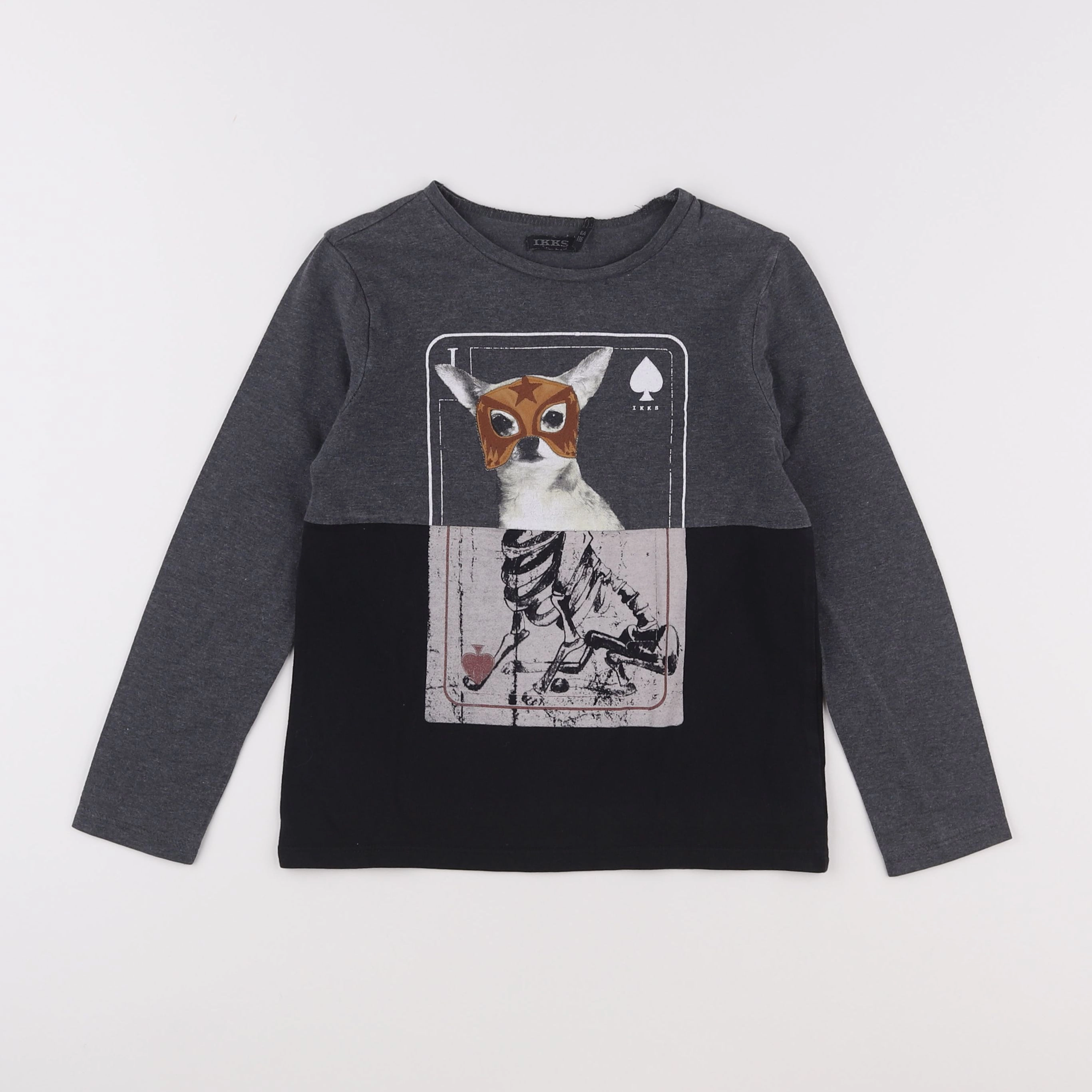 IKKS - tee-shirt gris - 6 ans