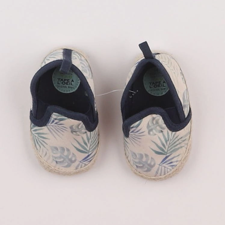 Tape à l'oeil - chaussons blanc, bleu - pointure 17