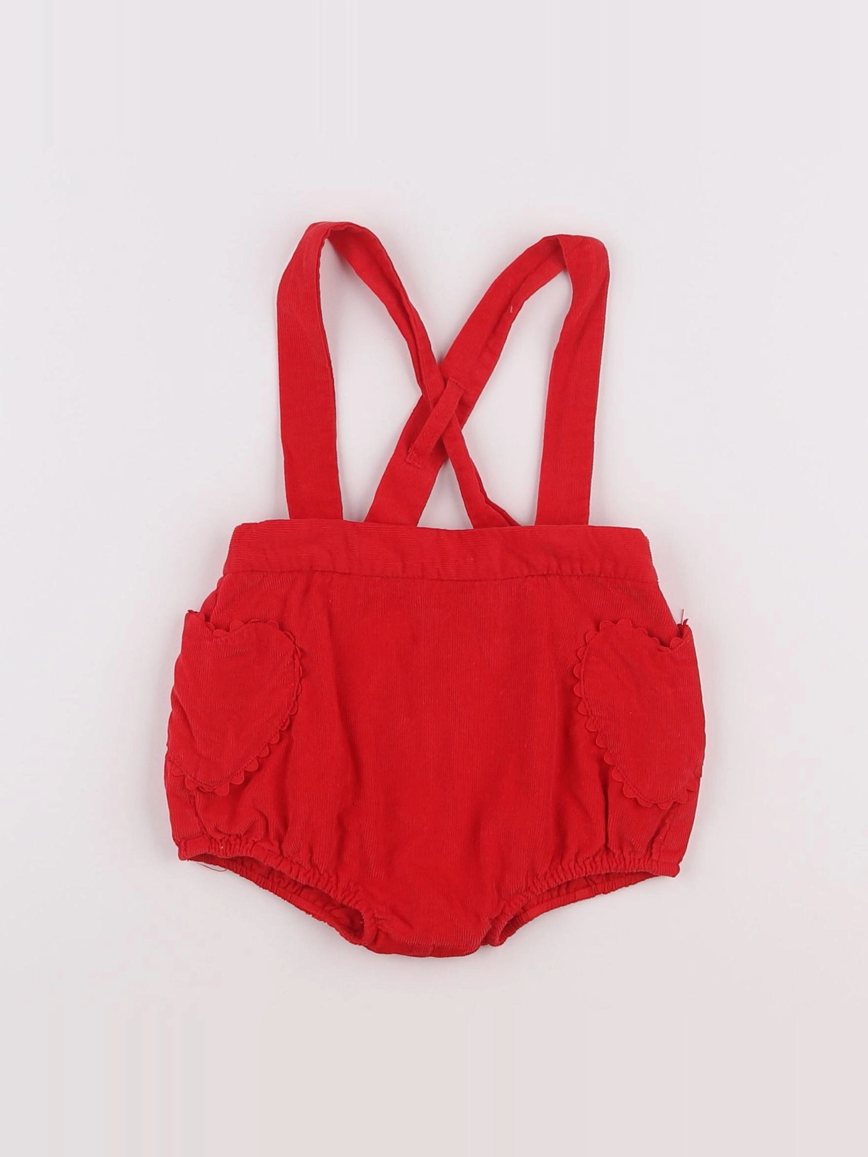 Jacadi - bloomer rouge - 6 mois