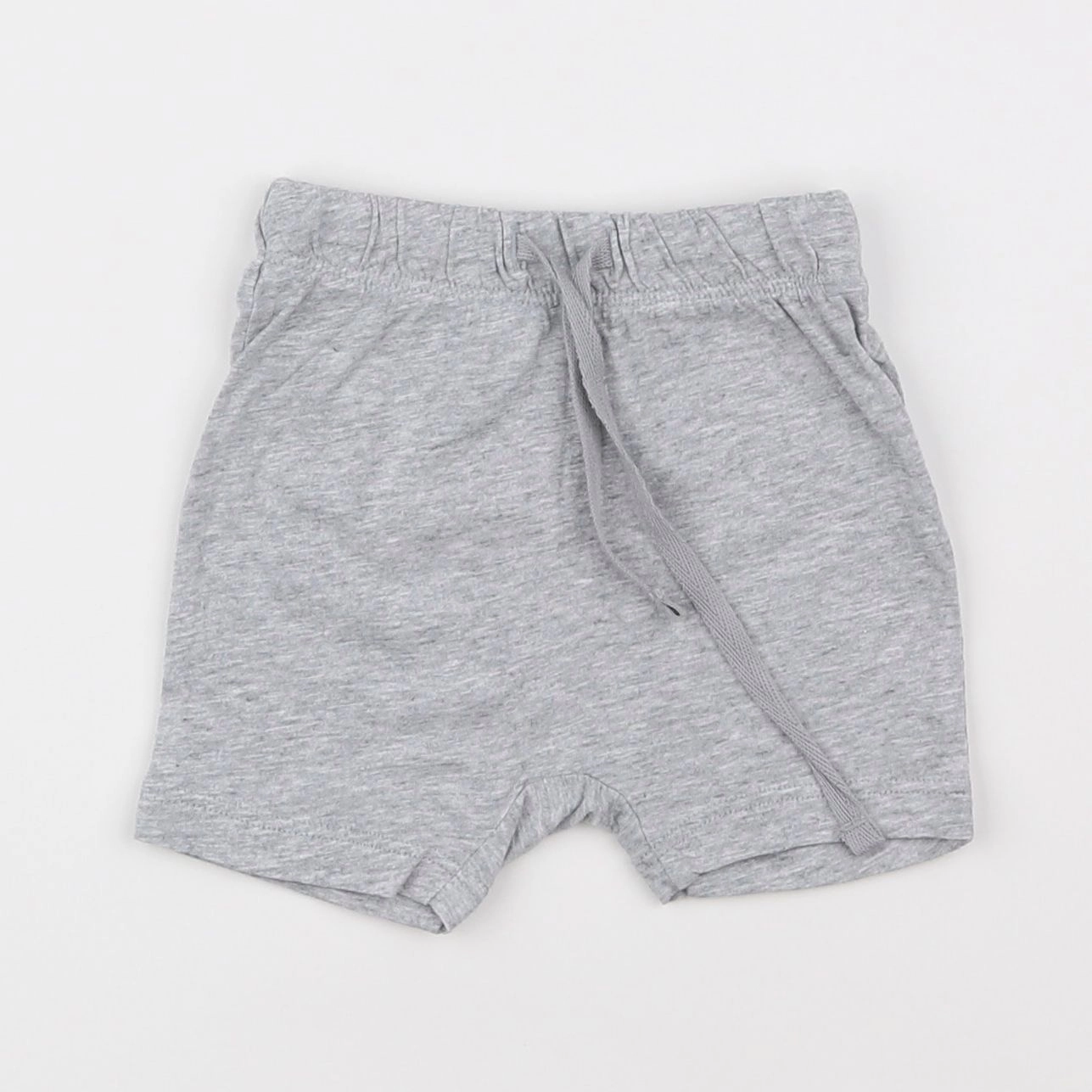 H&M - short gris - 1/3 mois