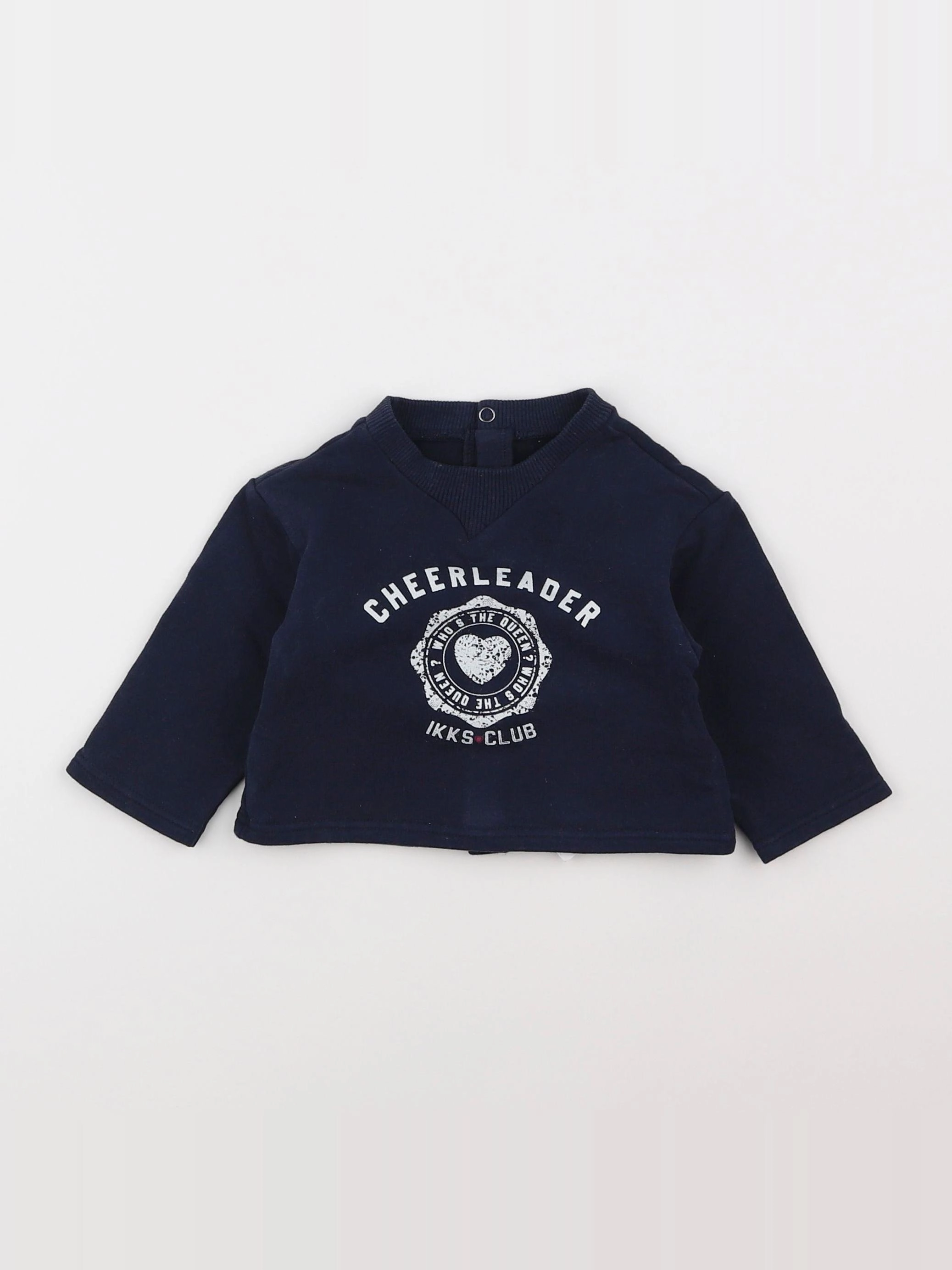 IKKS - sweat bleu - 6 mois