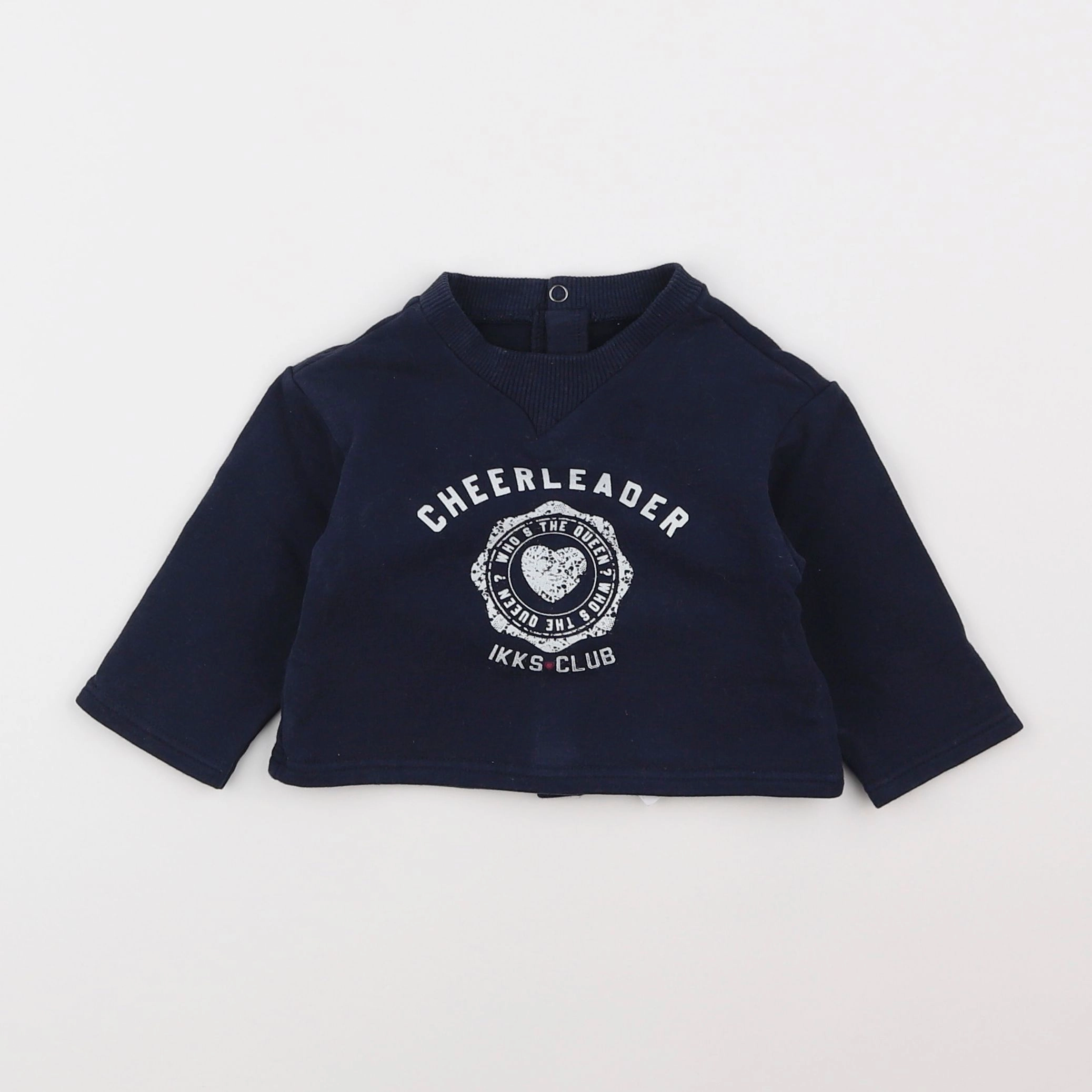 IKKS - sweat bleu - 6 mois