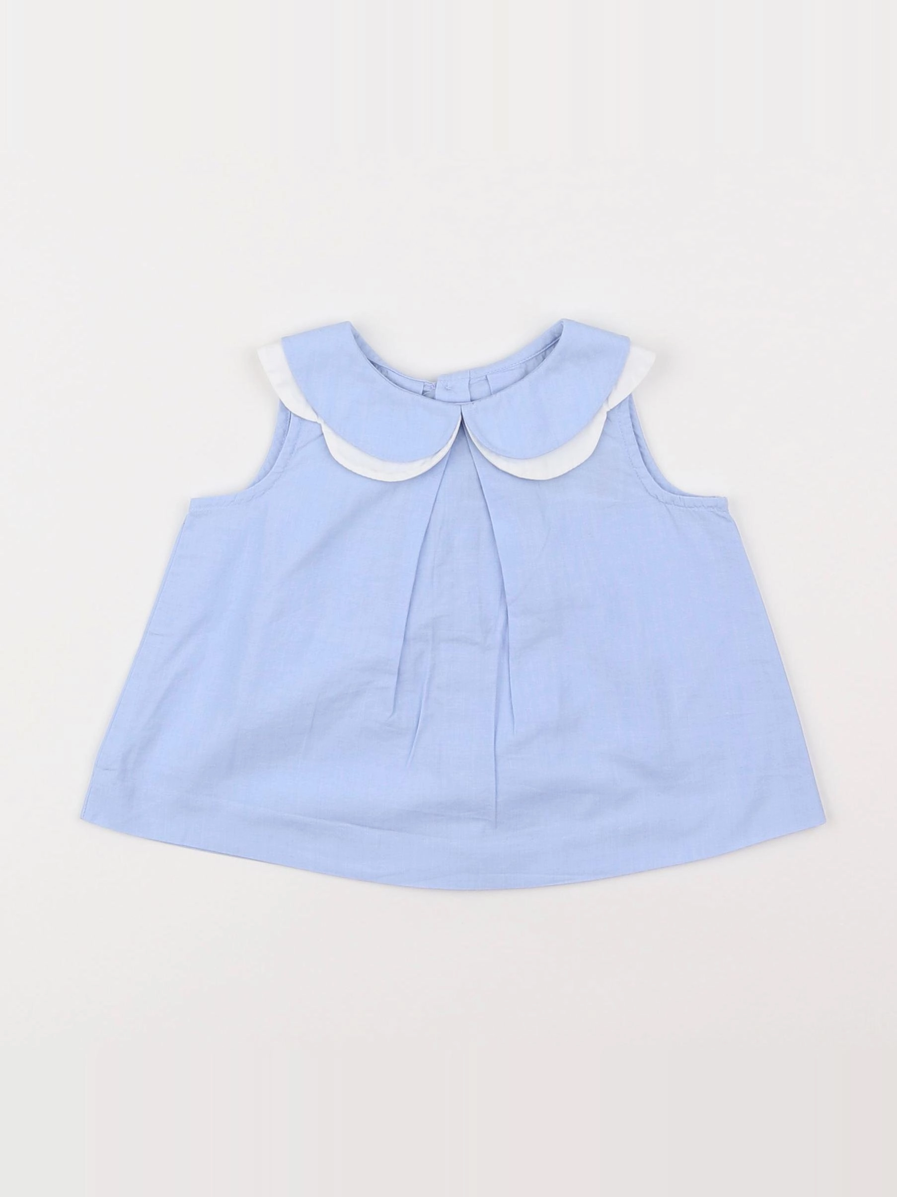 Jacadi - blouse bleu - 6 mois