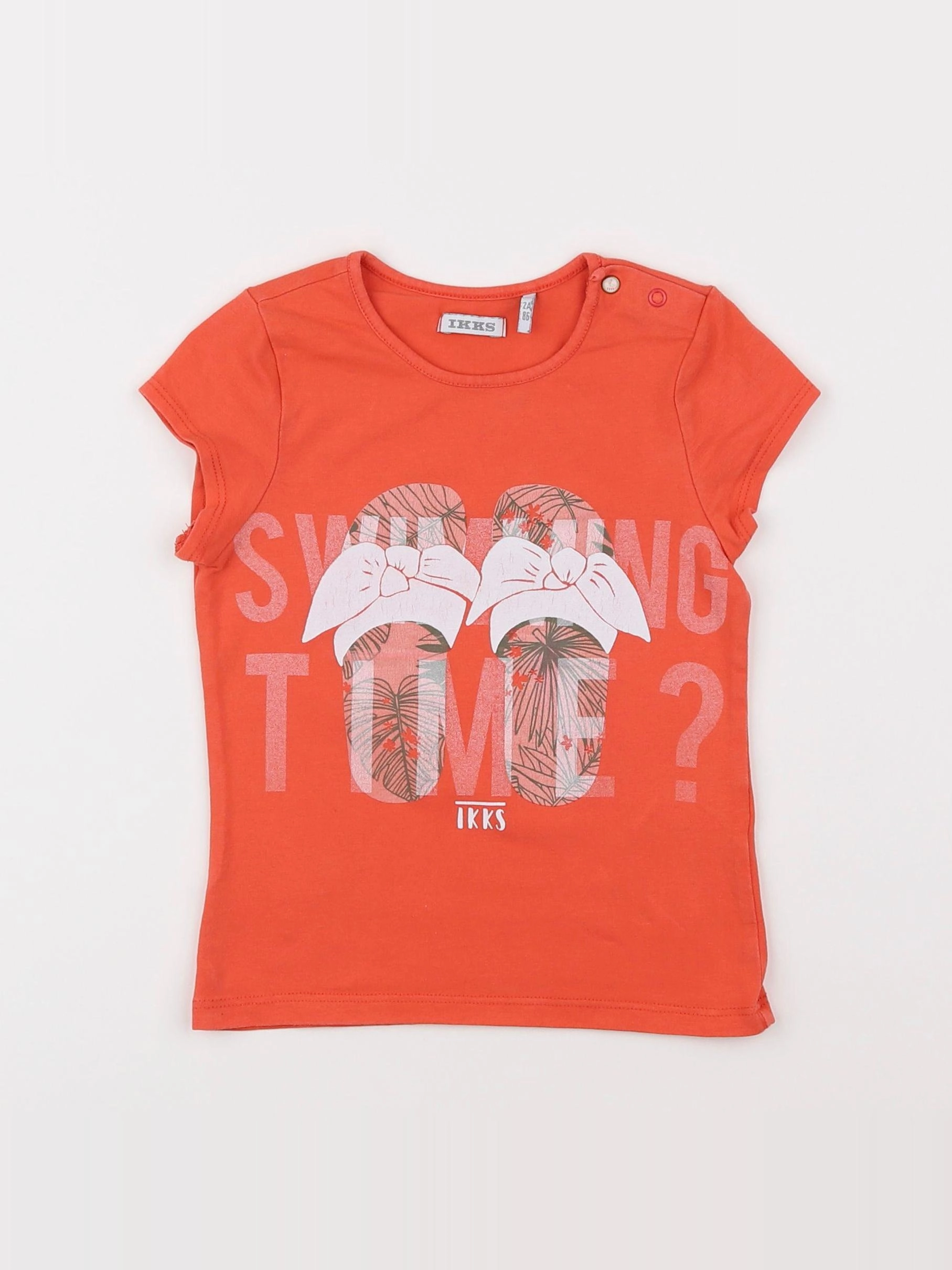 IKKS - tee-shirt orange - 2 ans