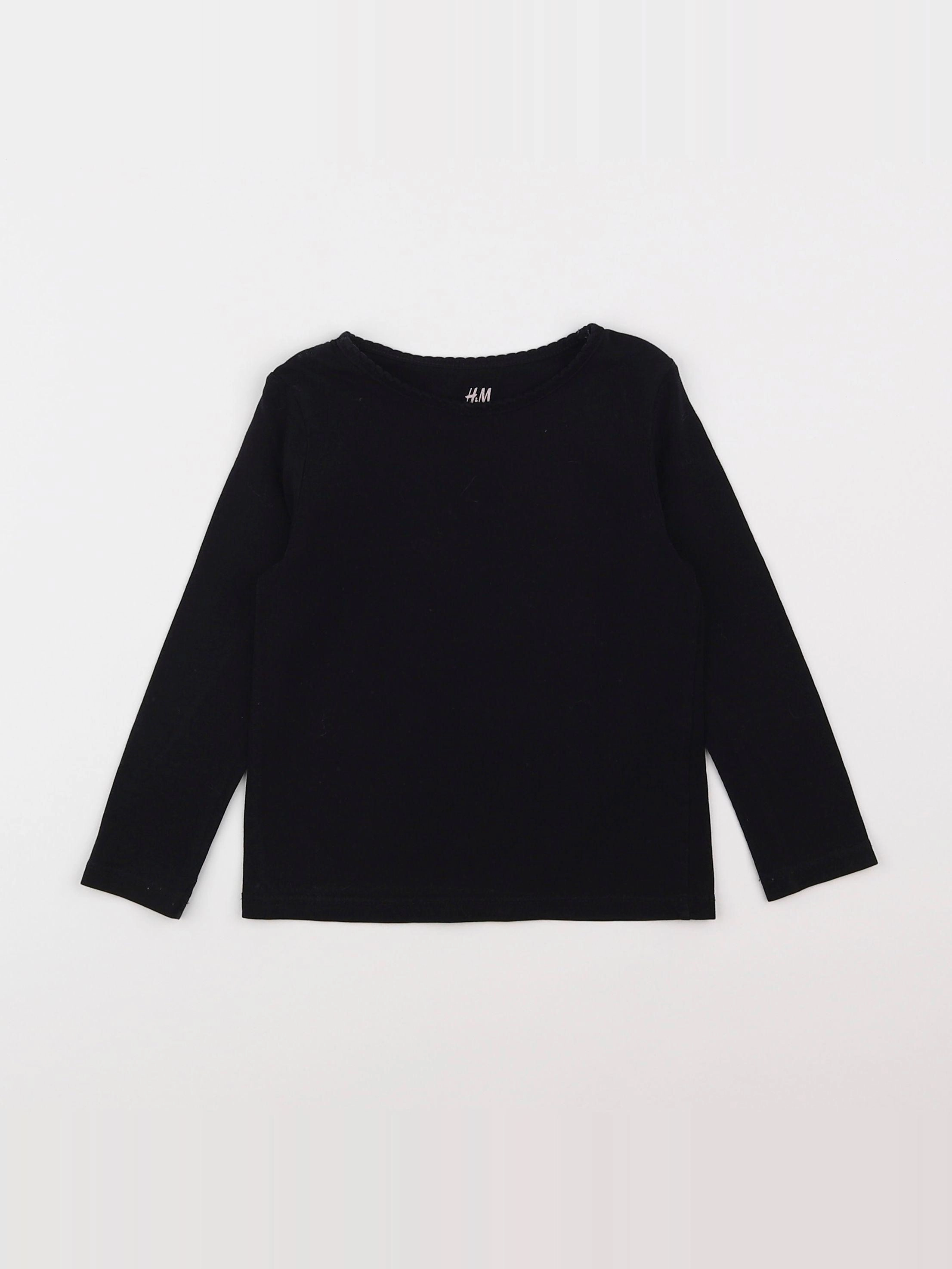 H&M - tee-shirt noir - 2 ans