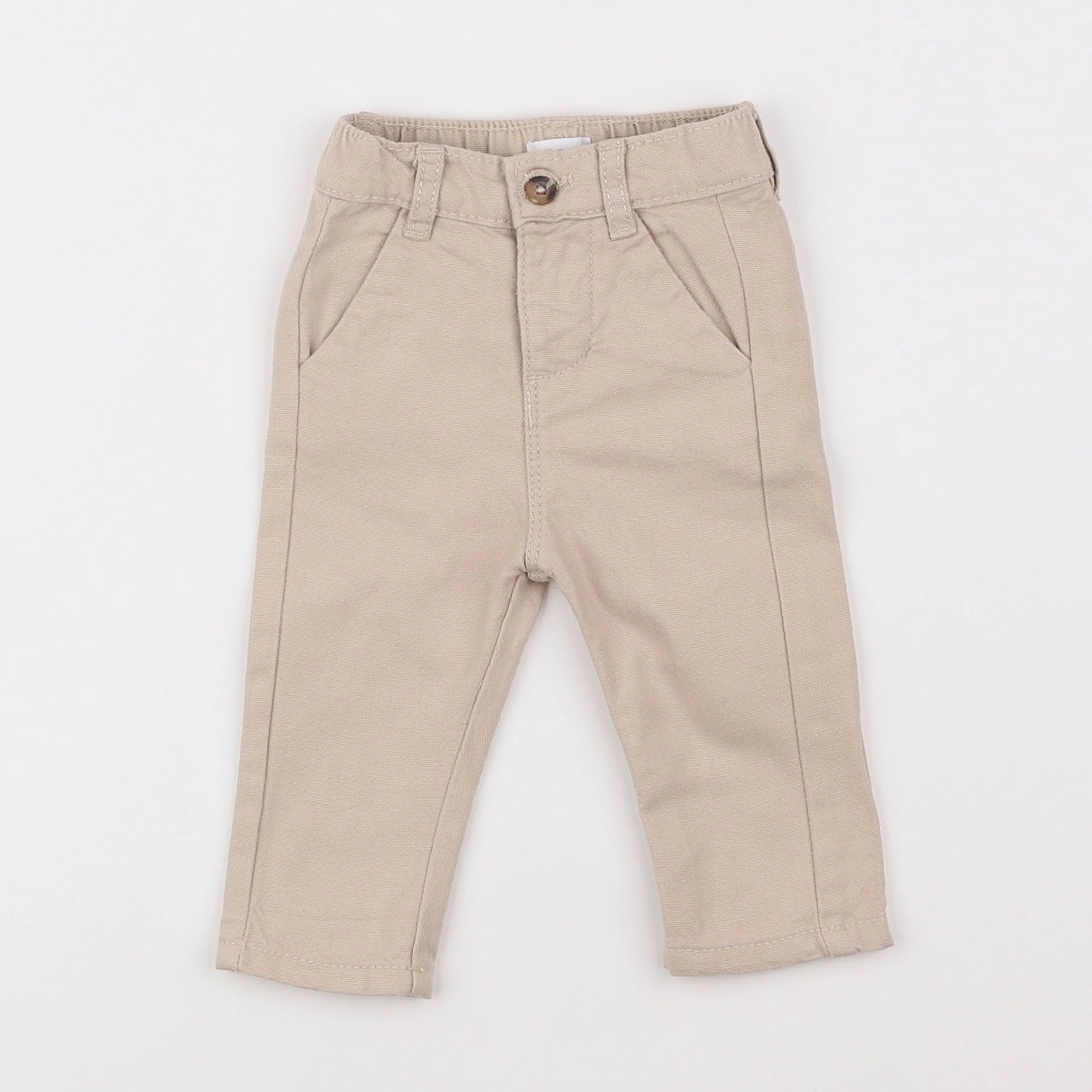 Vertbaudet - pantalon beige - 3 mois