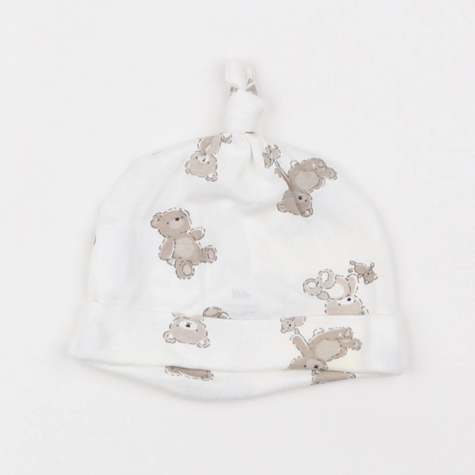 H&M - bonnet de naissance blanc - 3 mois