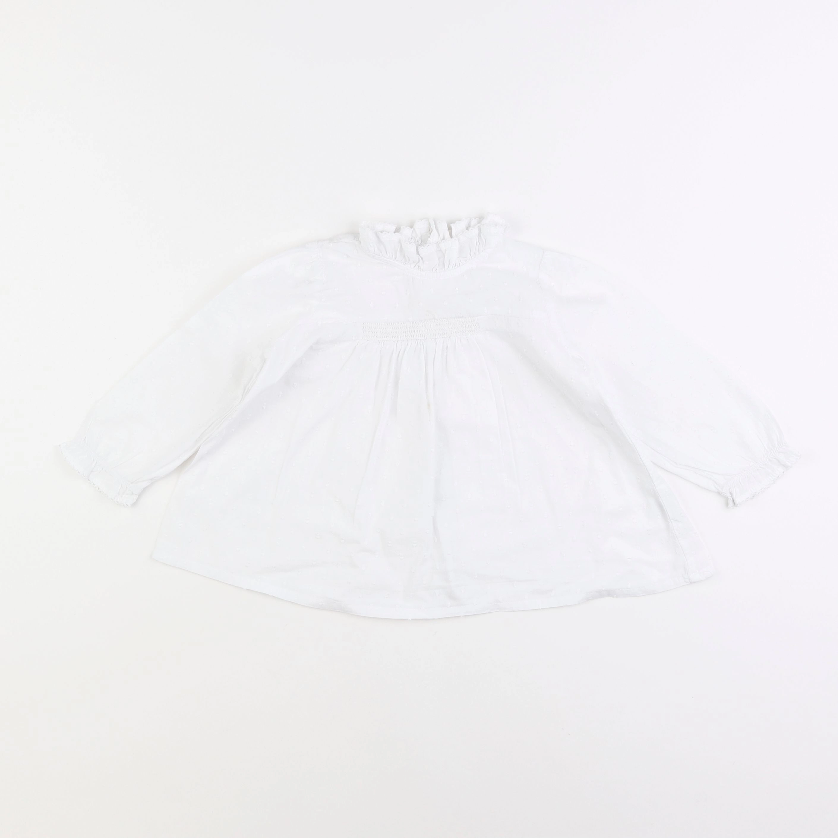 Boutchou - blouse blanc - 2 ans