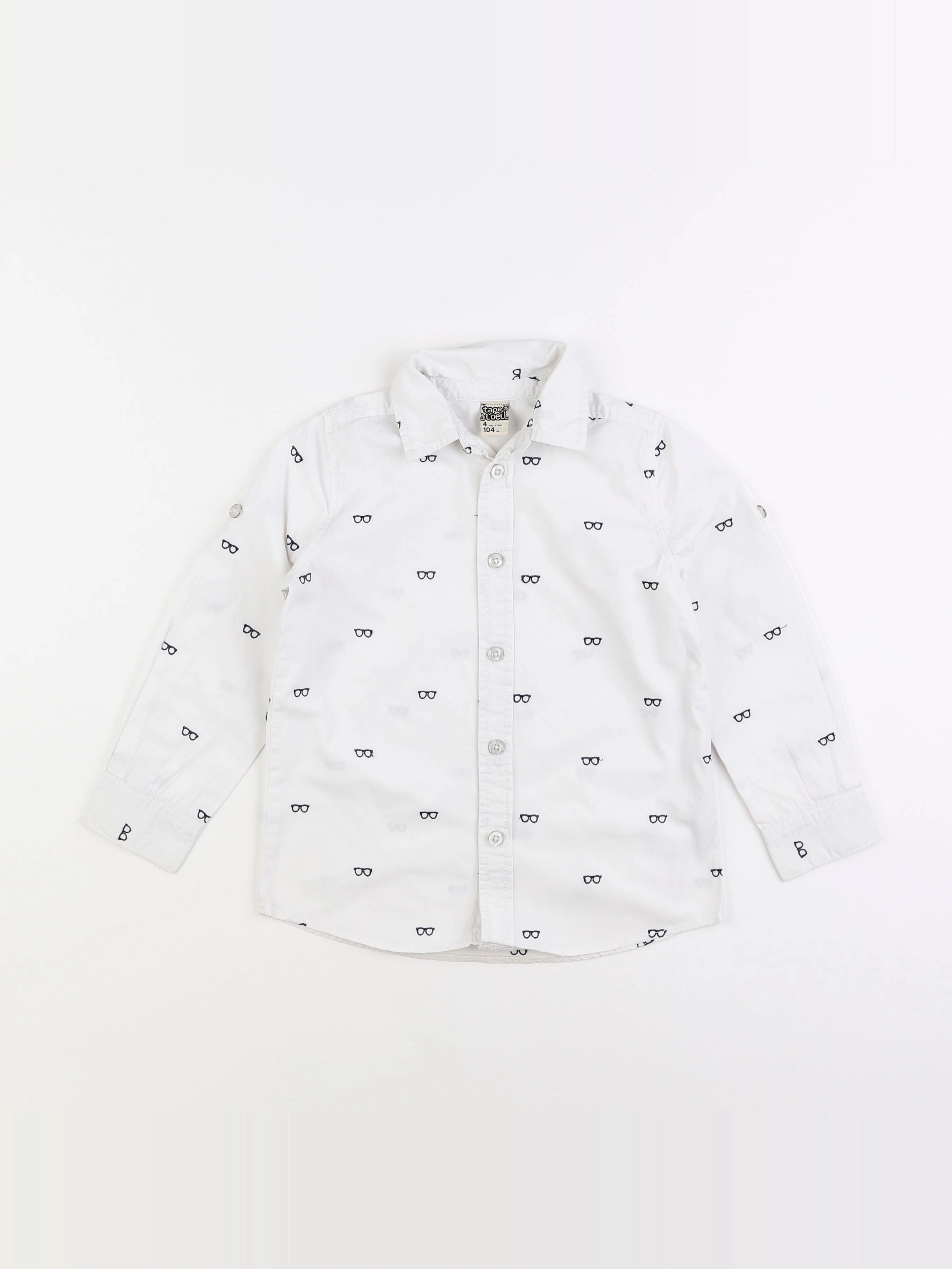 Tape à l'oeil - chemise blanc - 4 ans