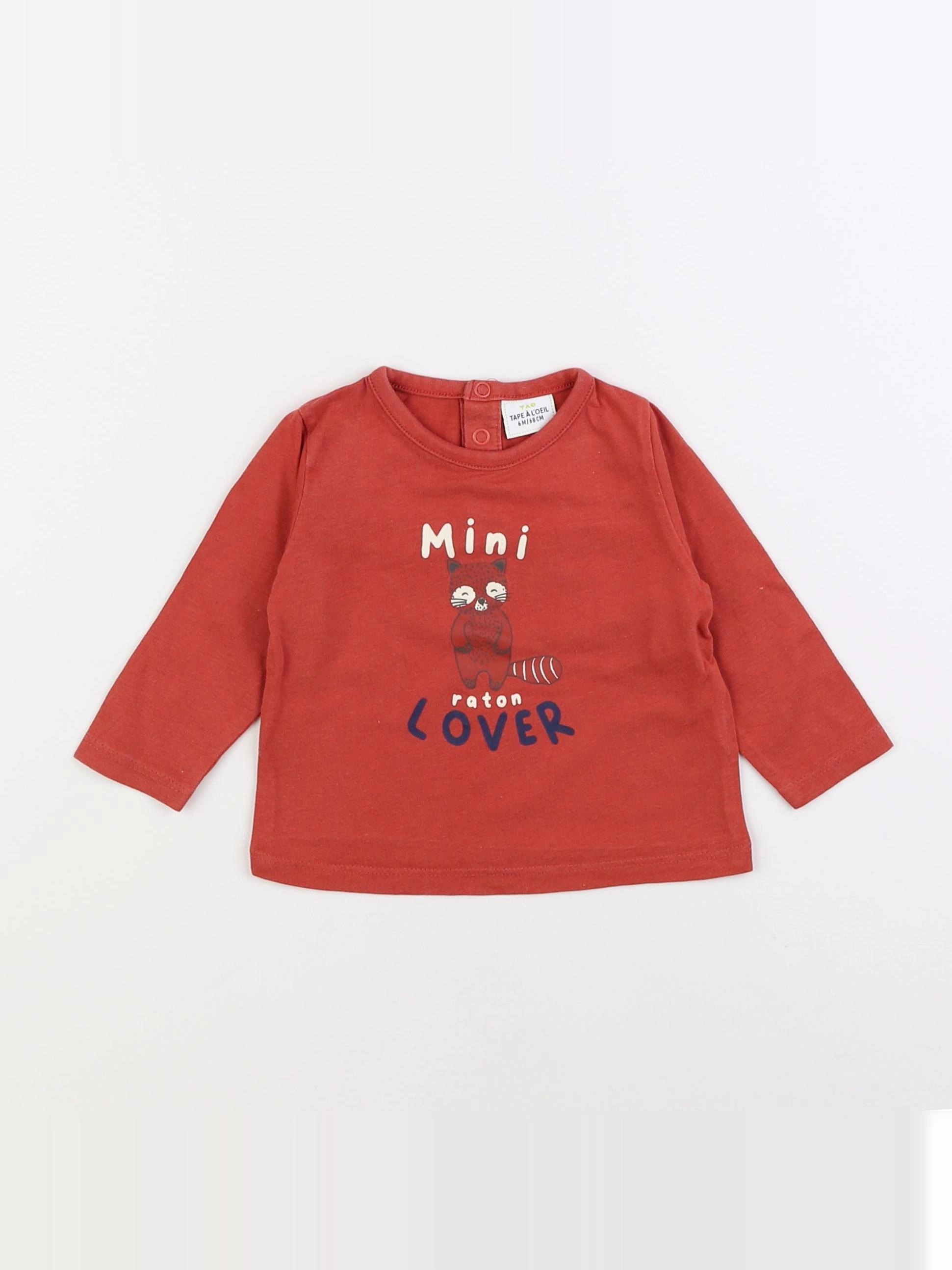 Tape à l'oeil - tee-shirt rouge - 6 mois