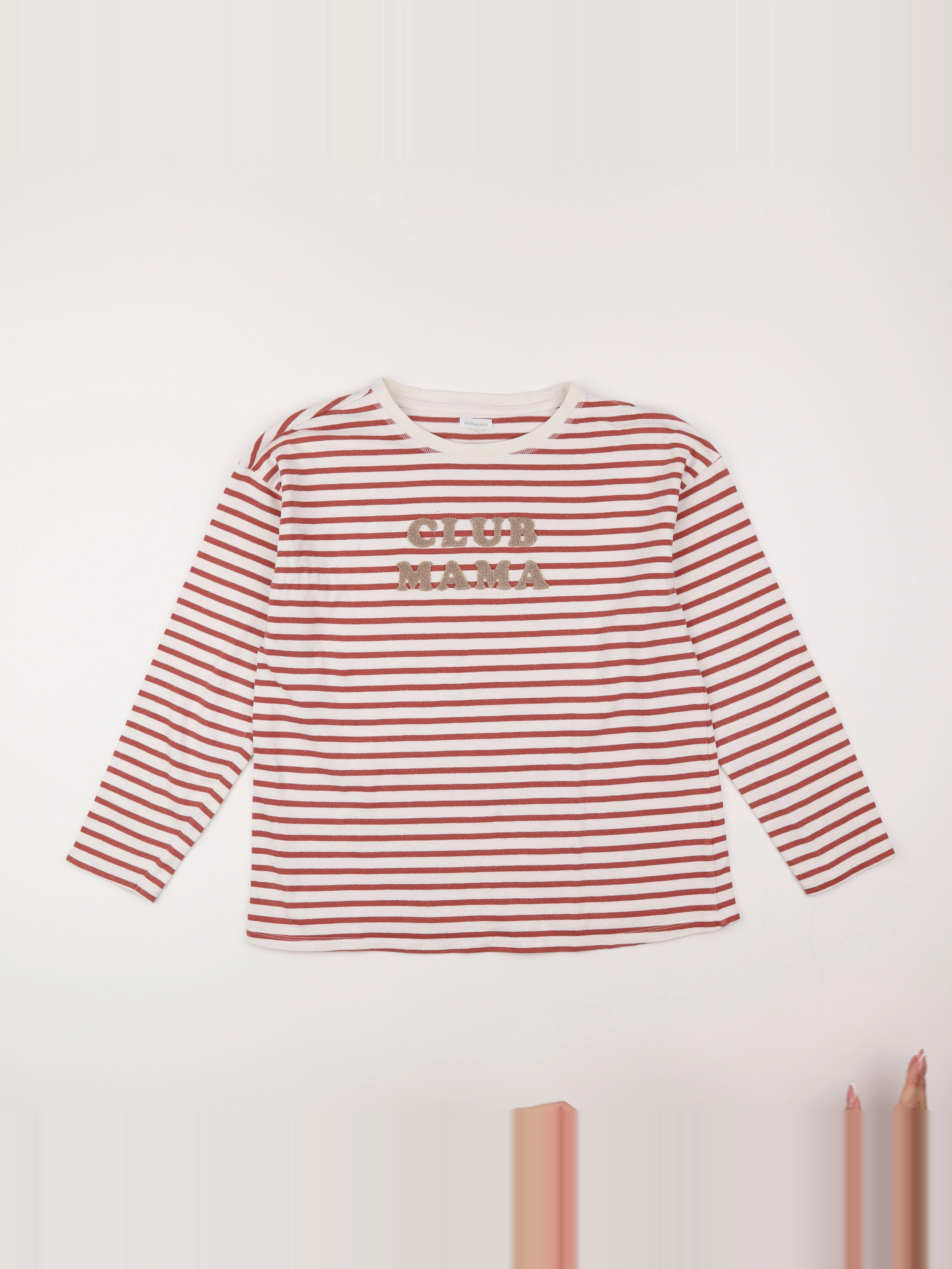 Vertbaudet - tee-shirt grossesse blanc, rouge - 34 à 36