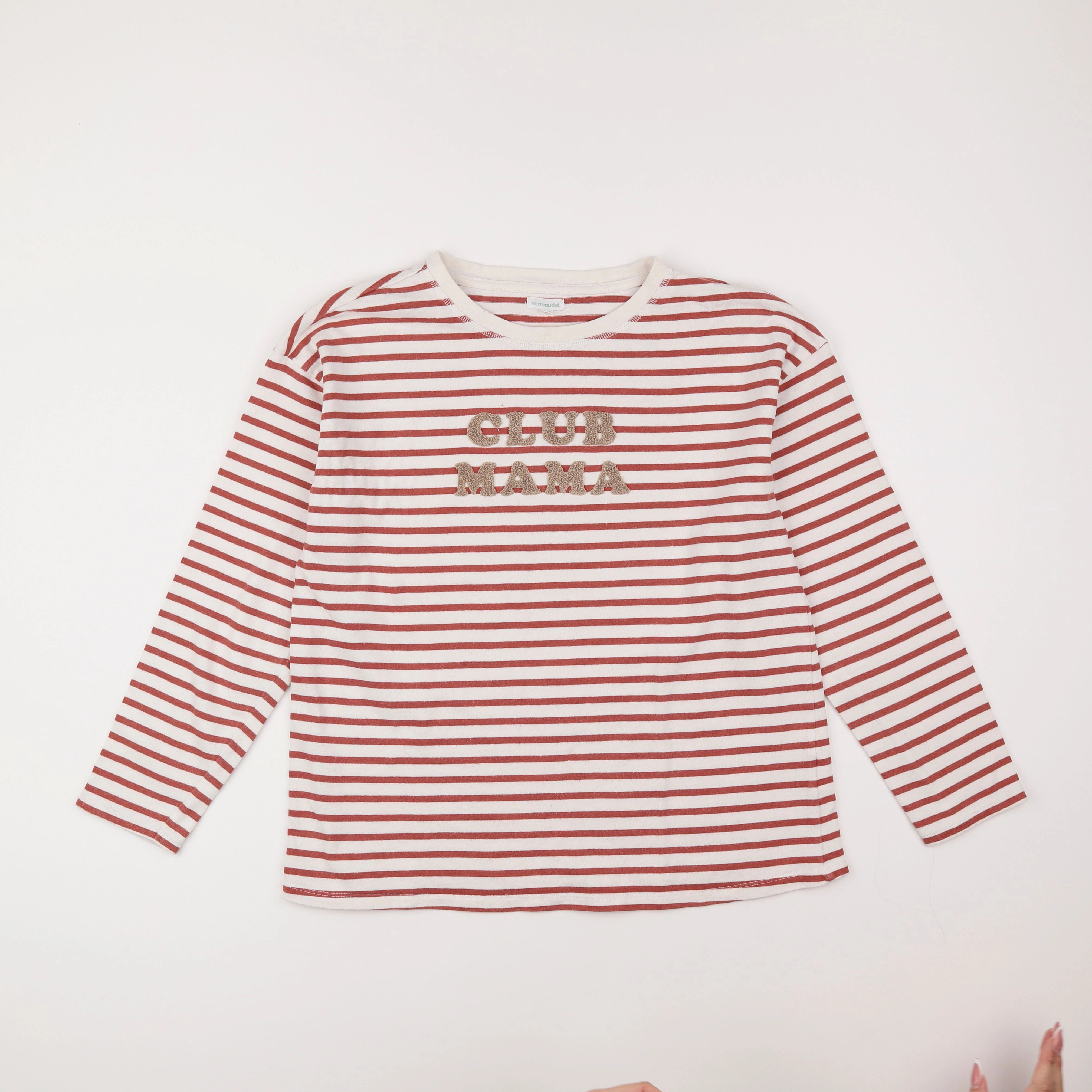 Vertbaudet - tee-shirt grossesse blanc, rouge - 34 à 36