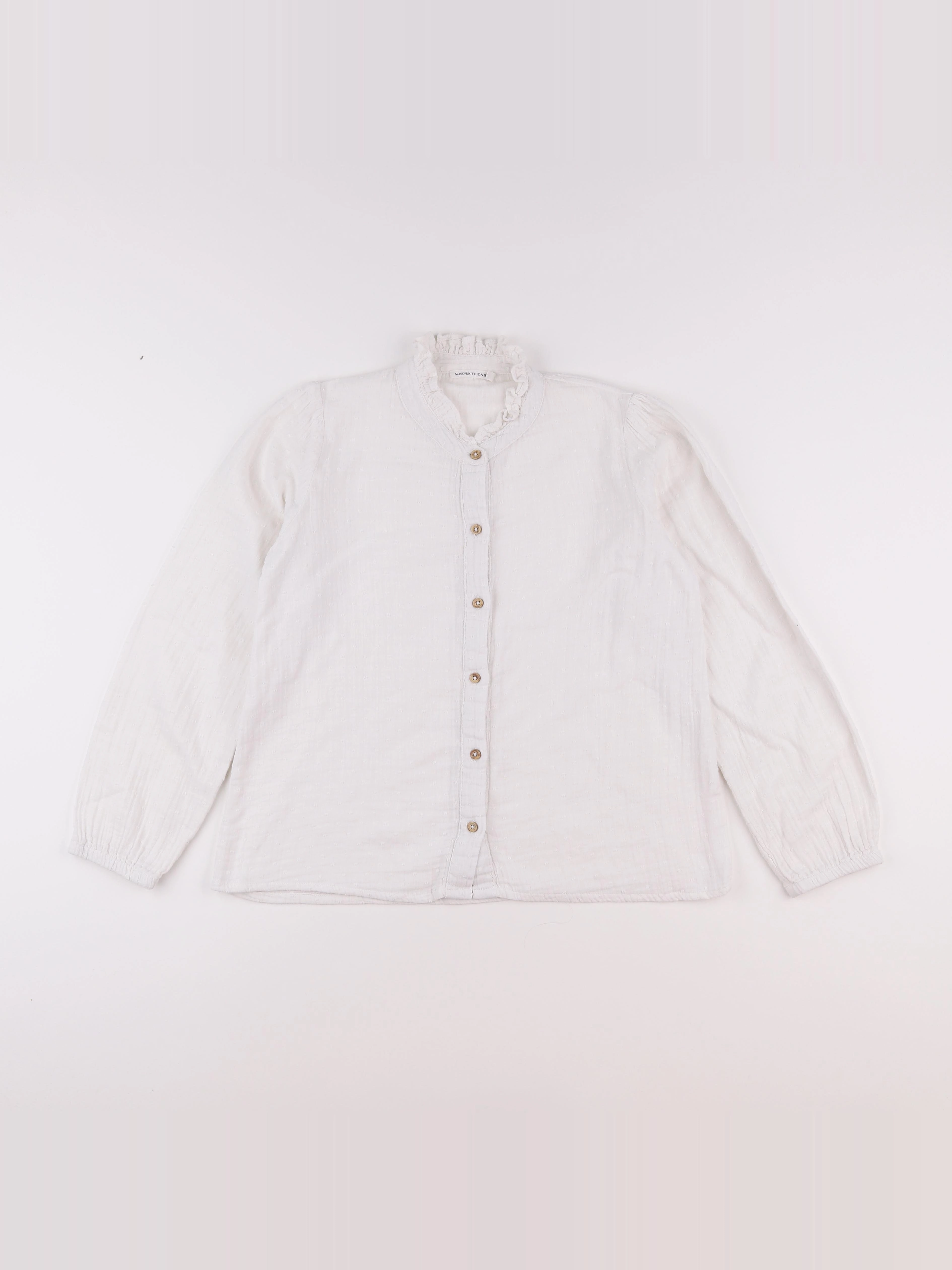 Monoprix - blouse blanc - 14 ans