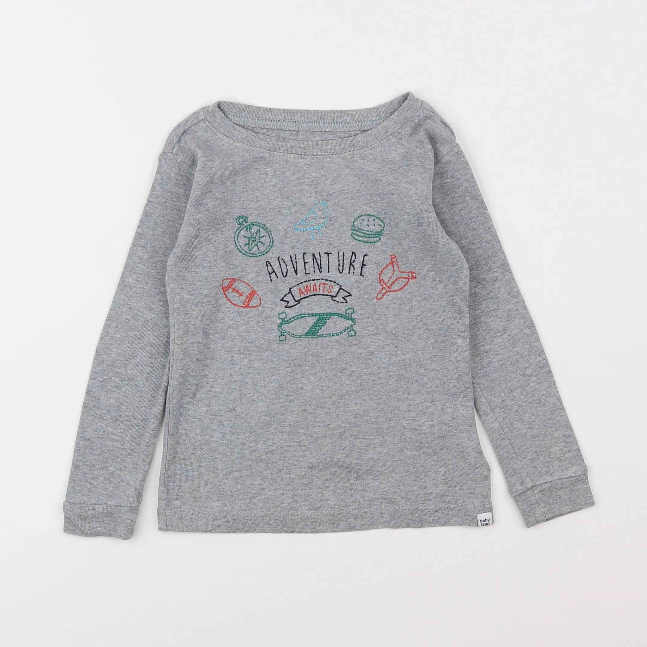 GAP - tee-shirt gris - 3 ans