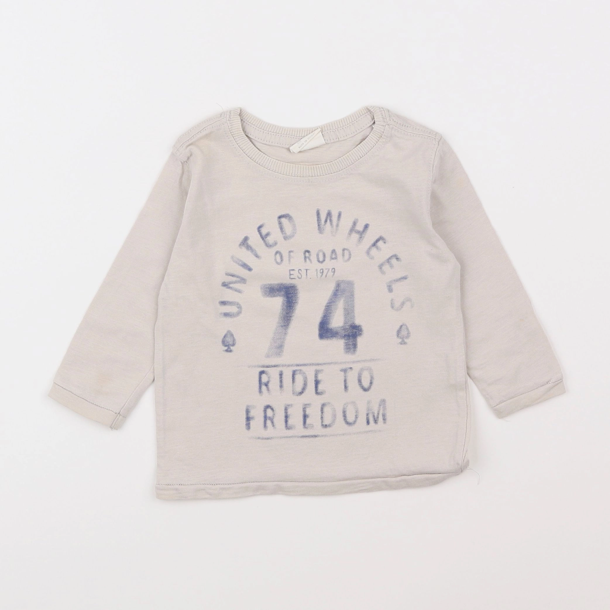 Zara - tee-shirt beige - 9/12 mois
