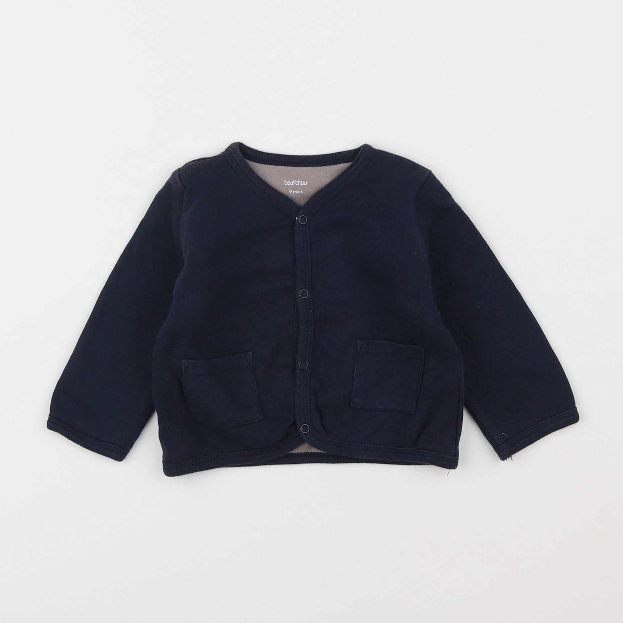 Boutchou - sweat bleu - 9 mois