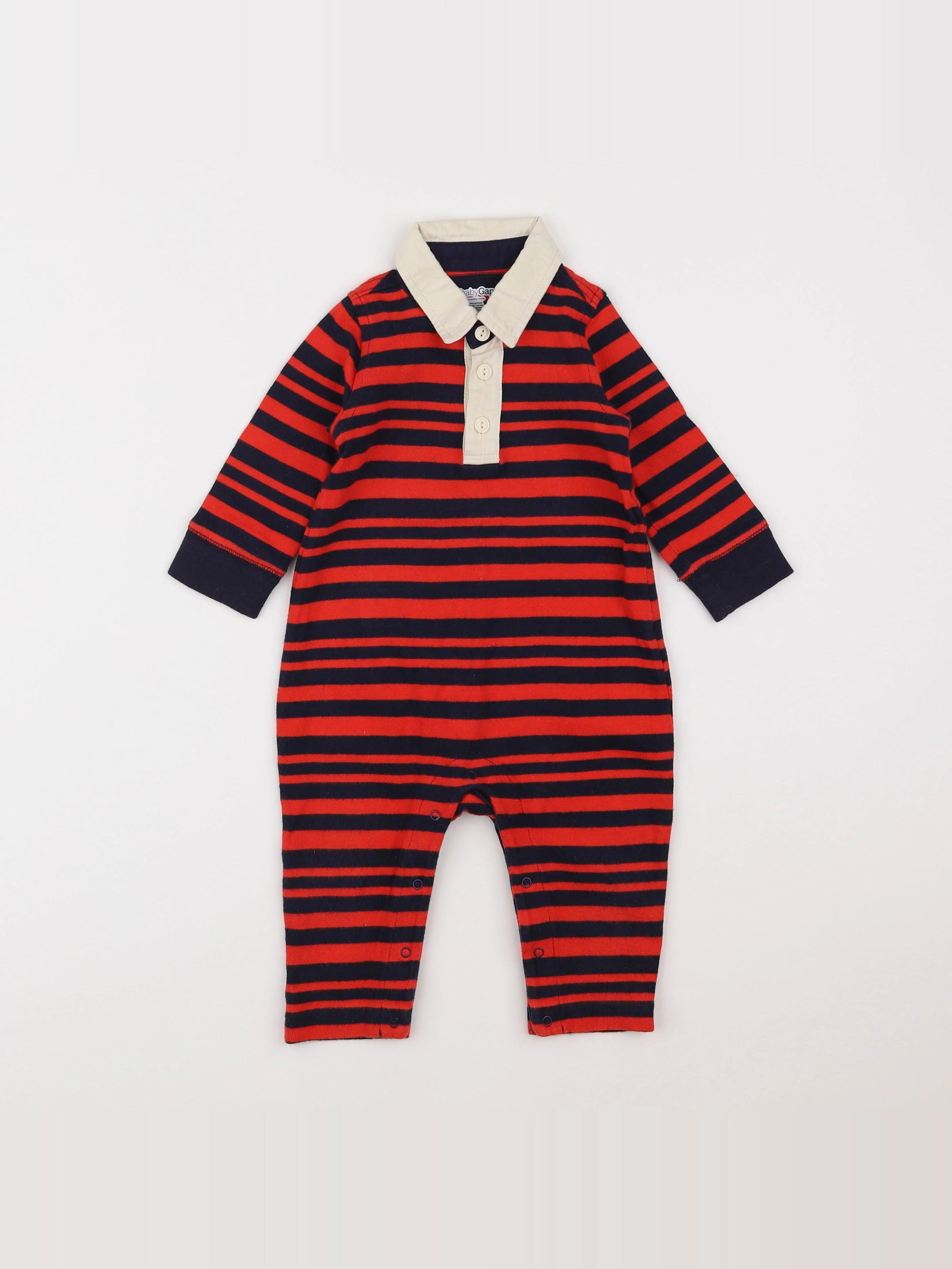 GAP - combinaison bleu, rouge - 6/12 mois