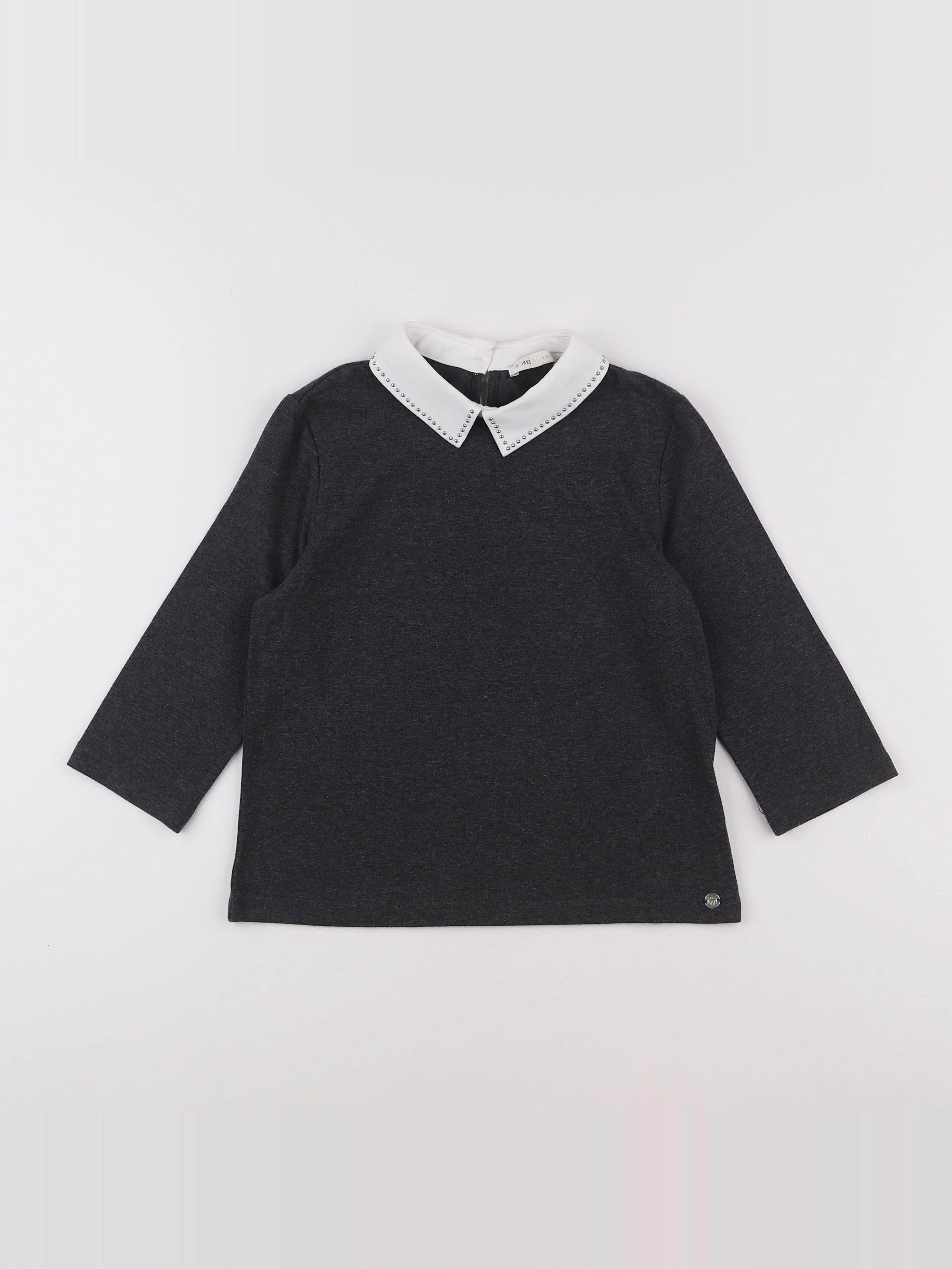 IKKS - tee-shirt gris - 10 ans