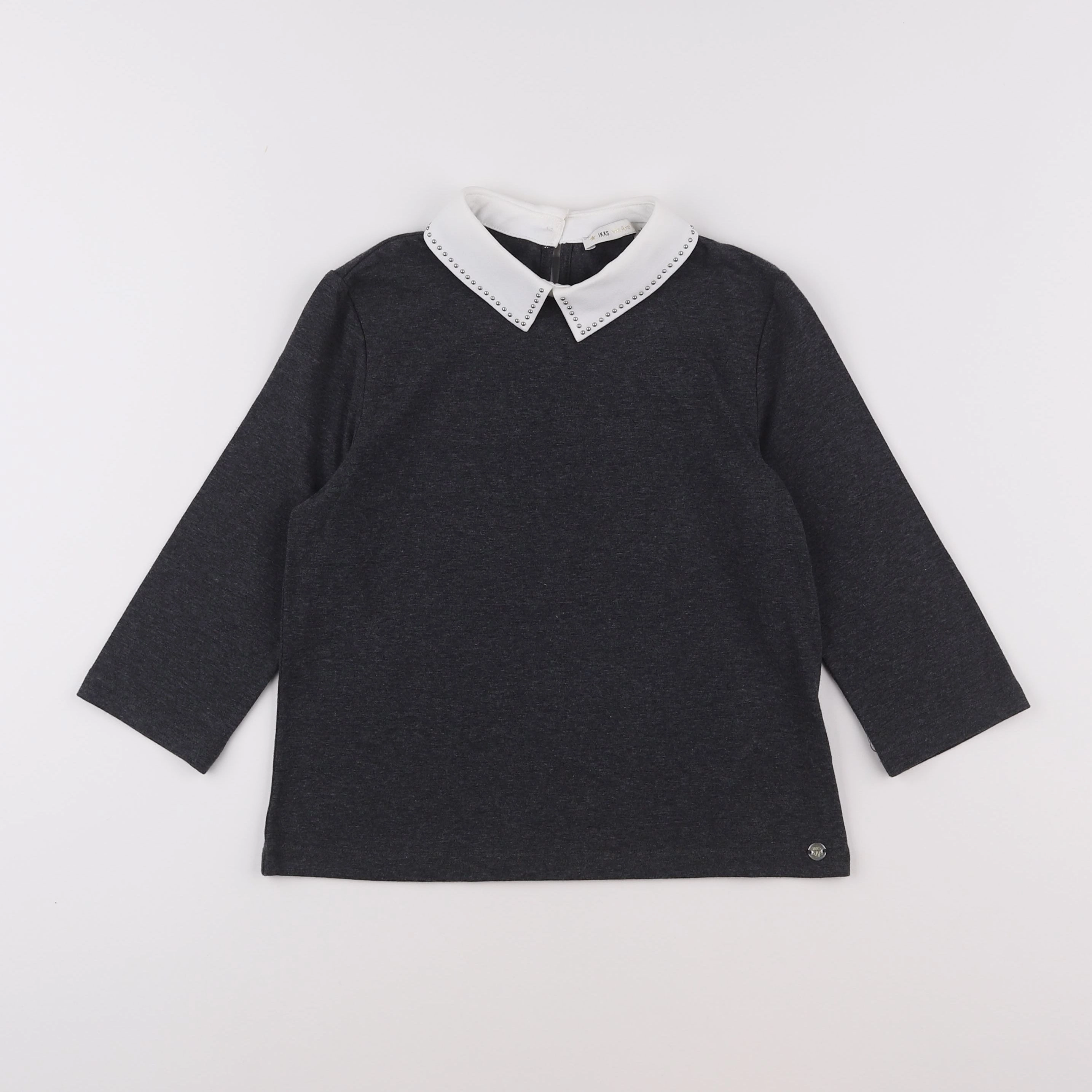 IKKS - tee-shirt gris - 10 ans