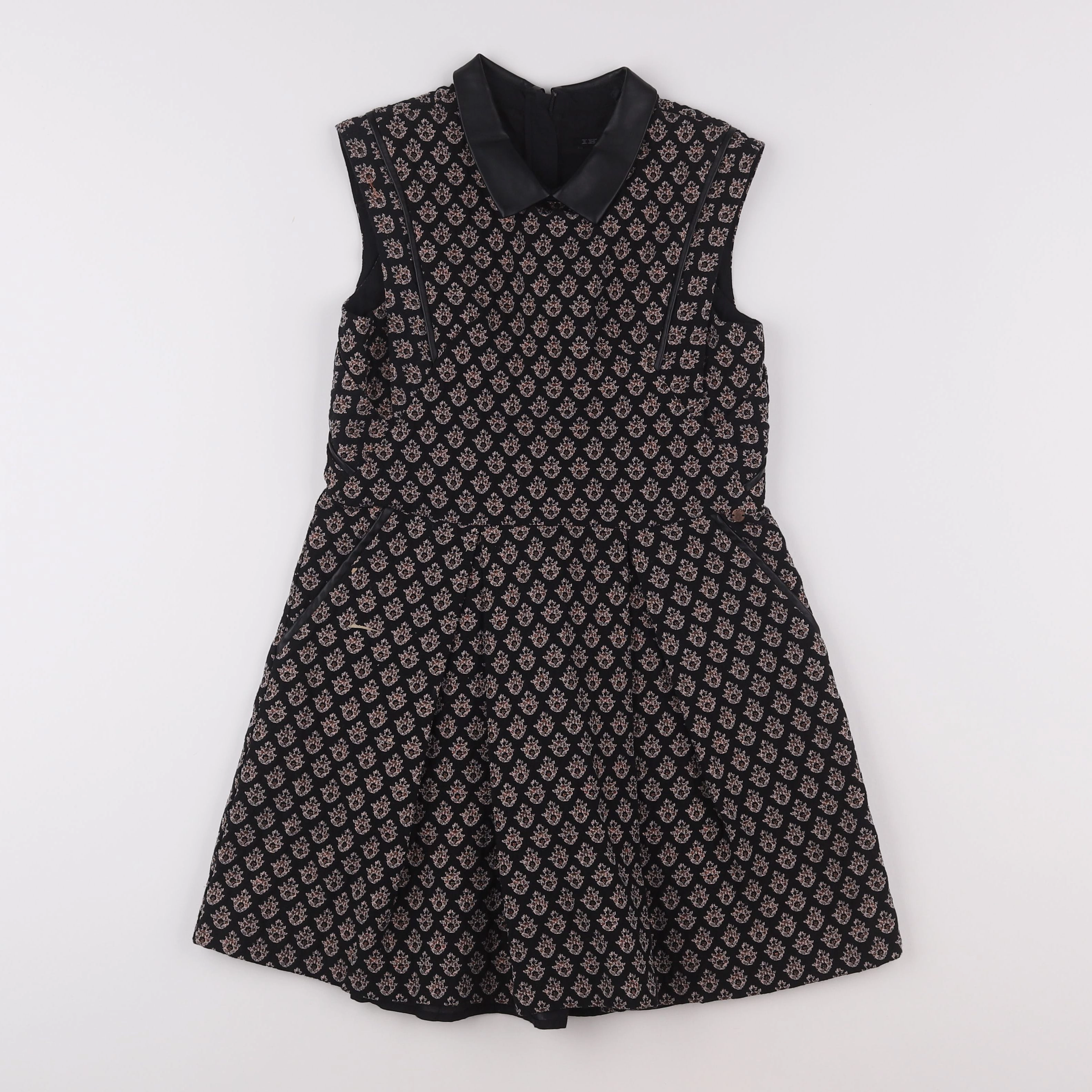 IKKS - robe noir, or - 8 ans