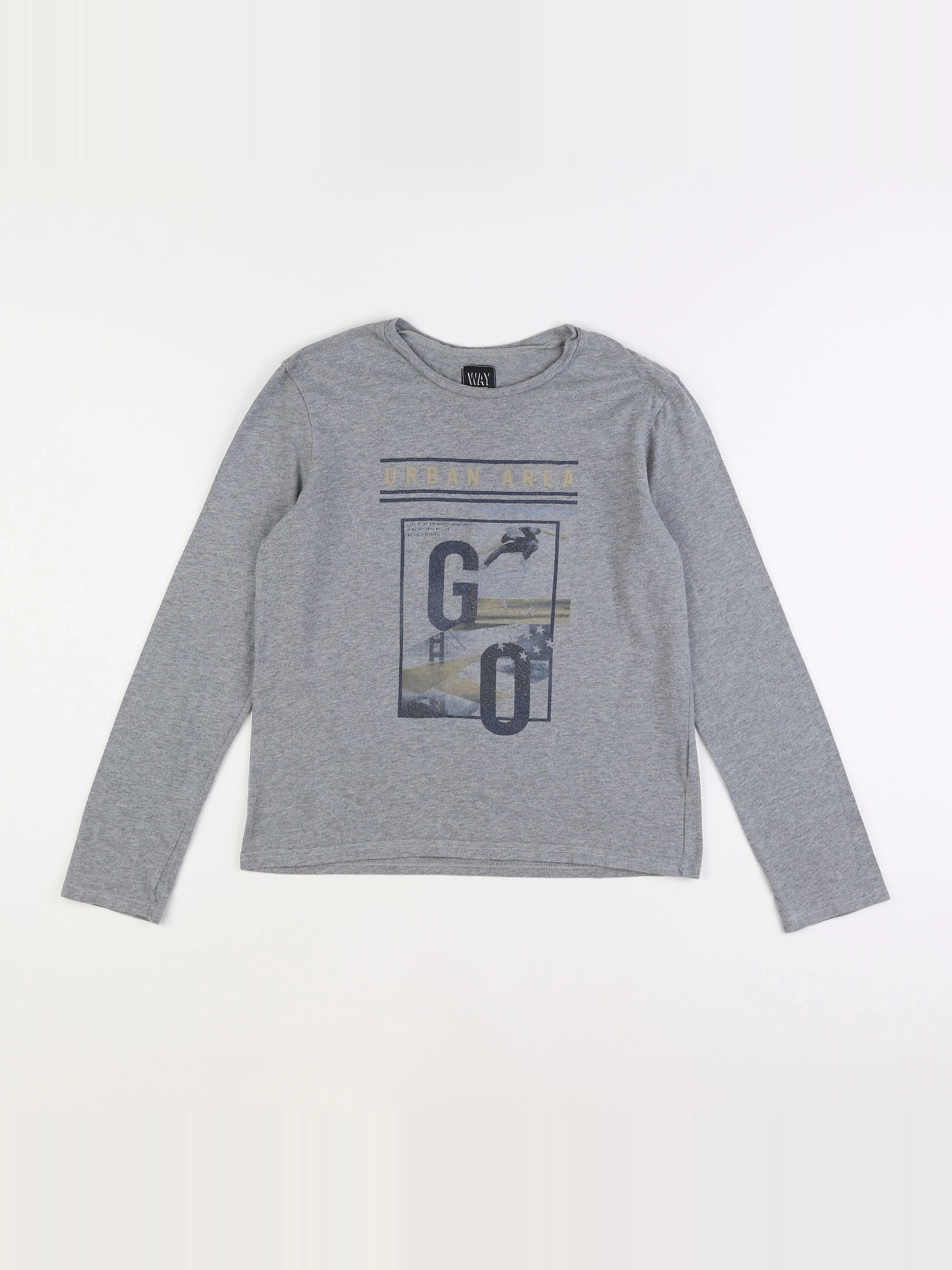 IKKS - tee-shirt gris - 12 ans