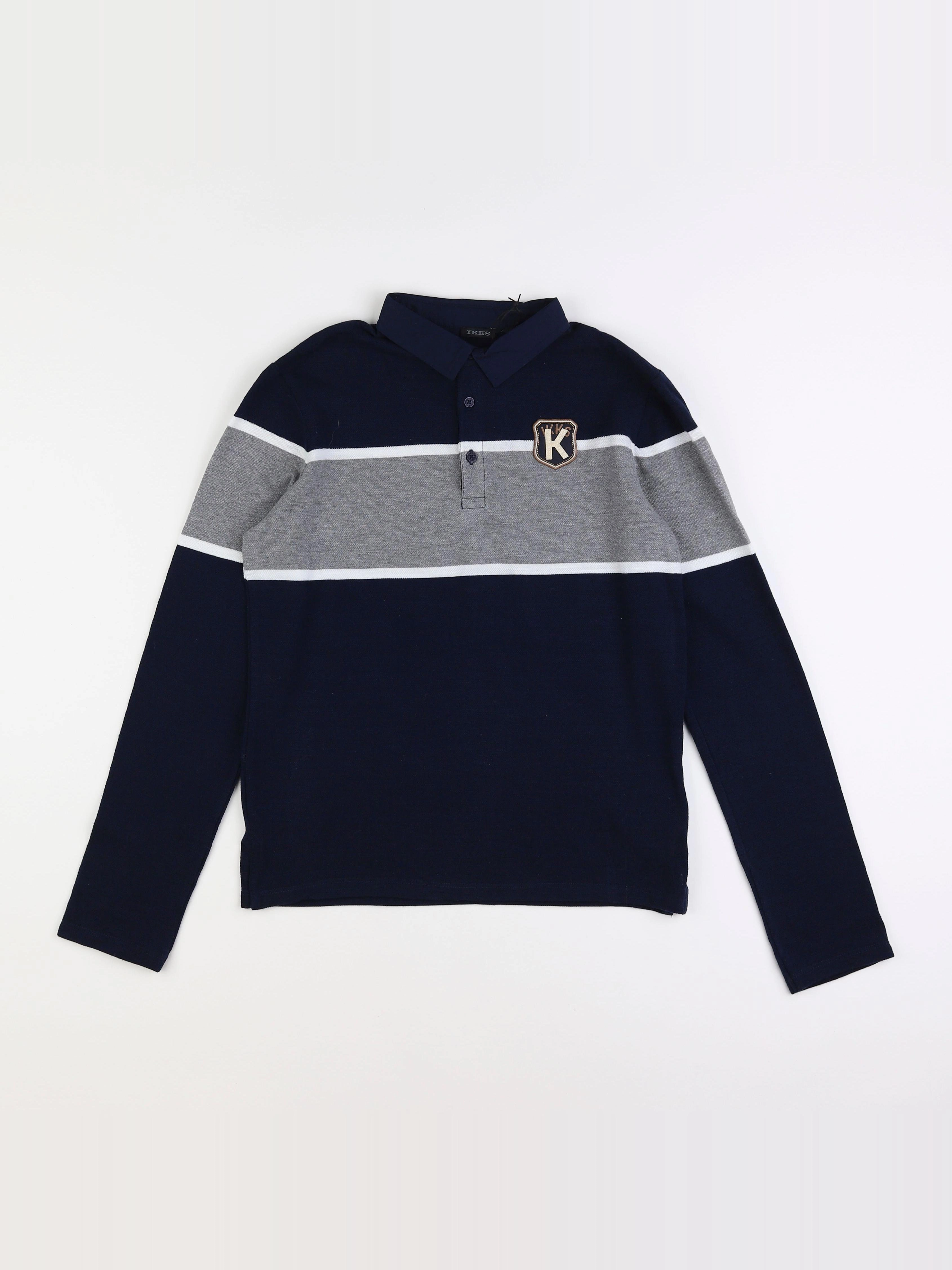 IKKS - polo bleu - 12 ans