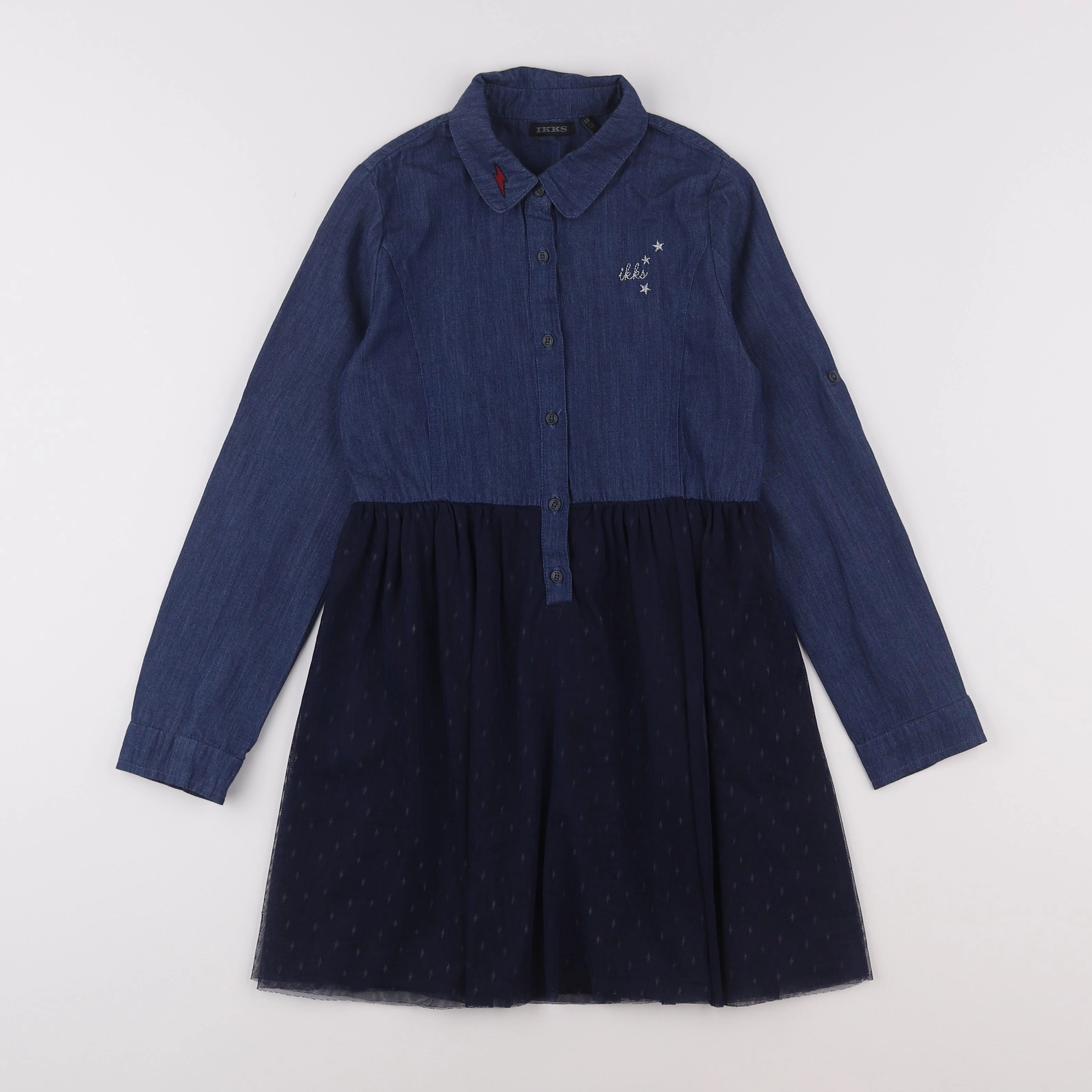 IKKS - robe bleu - 8 ans