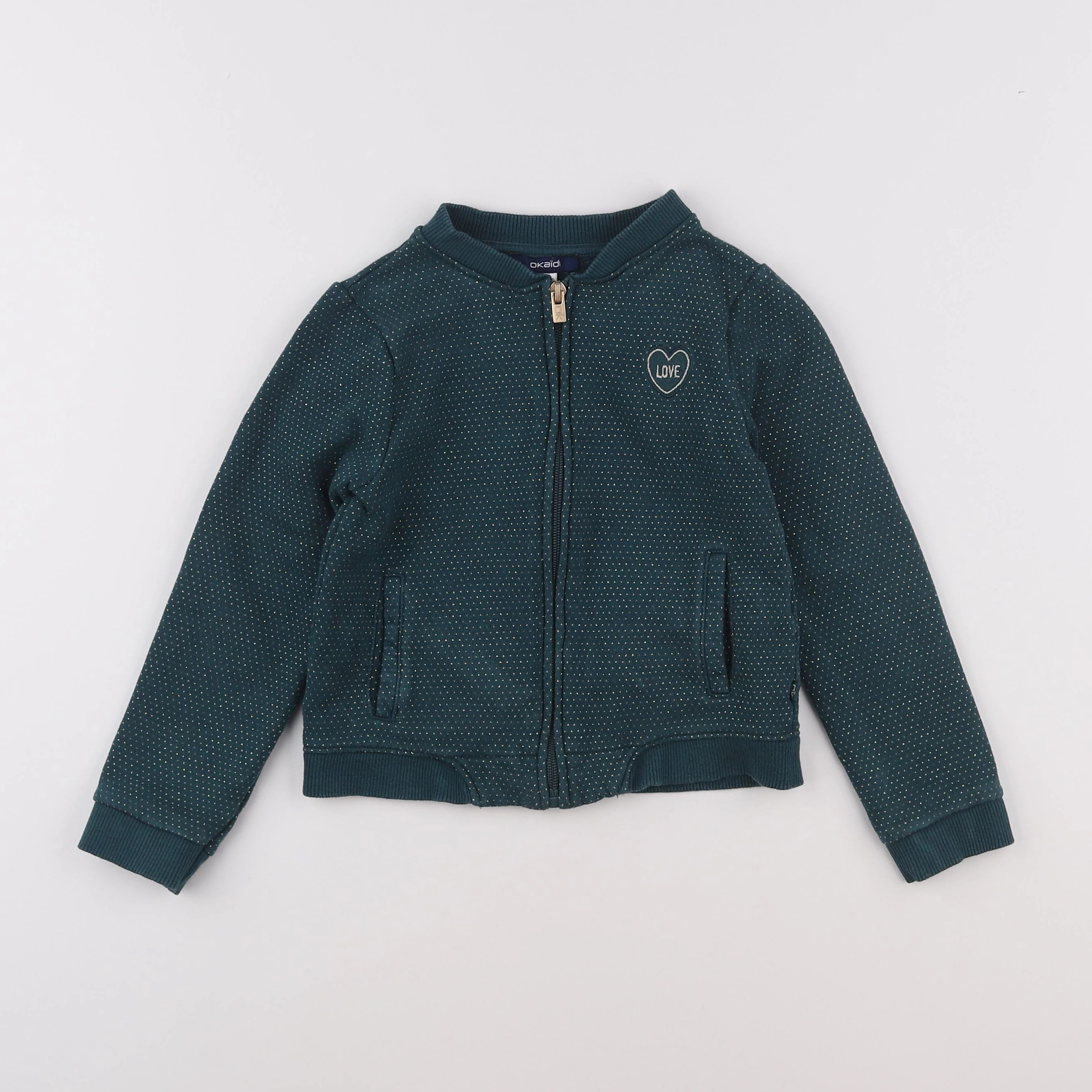 Okaidi - sweat vert - 5 ans