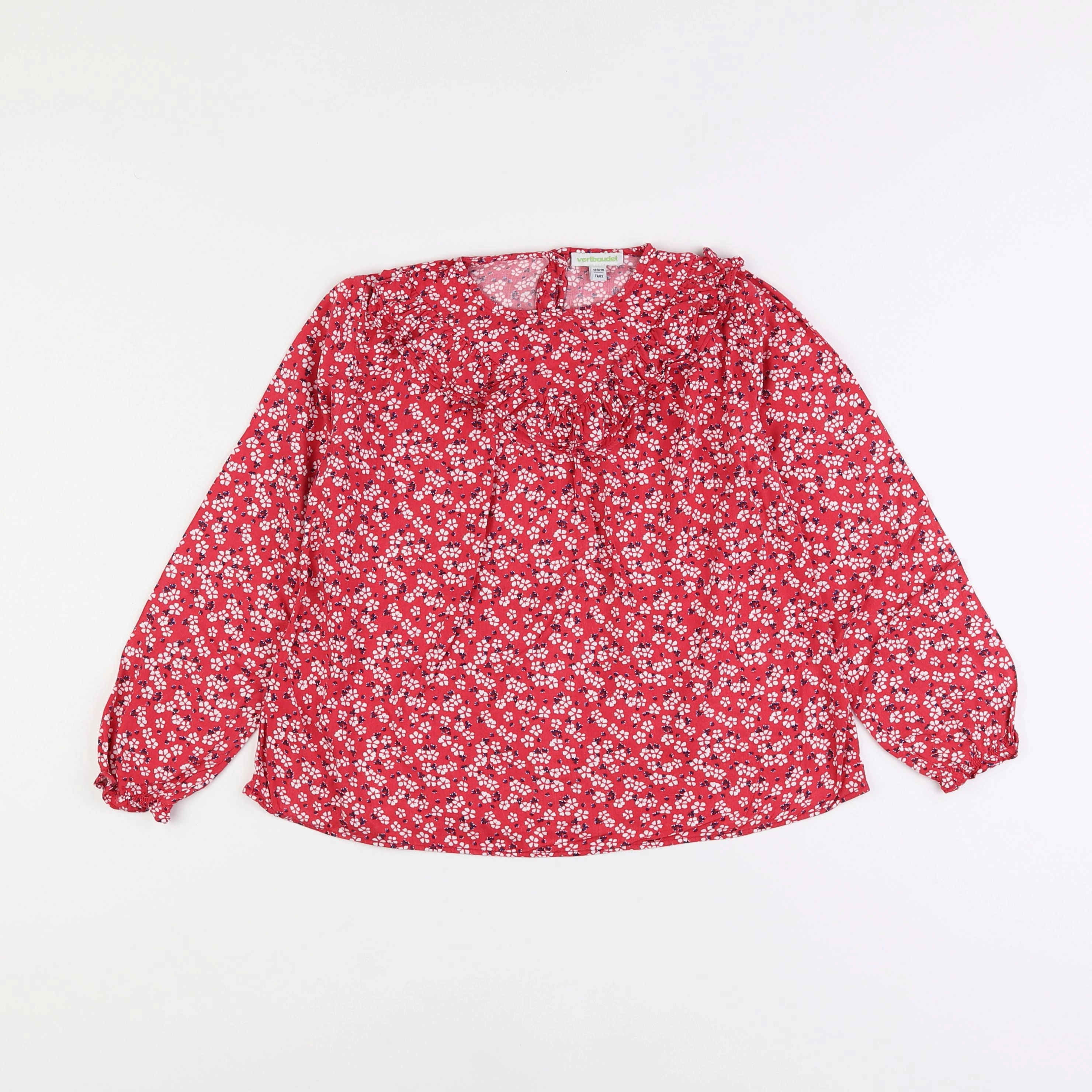 Vertbaudet - blouse rose - 7 ans