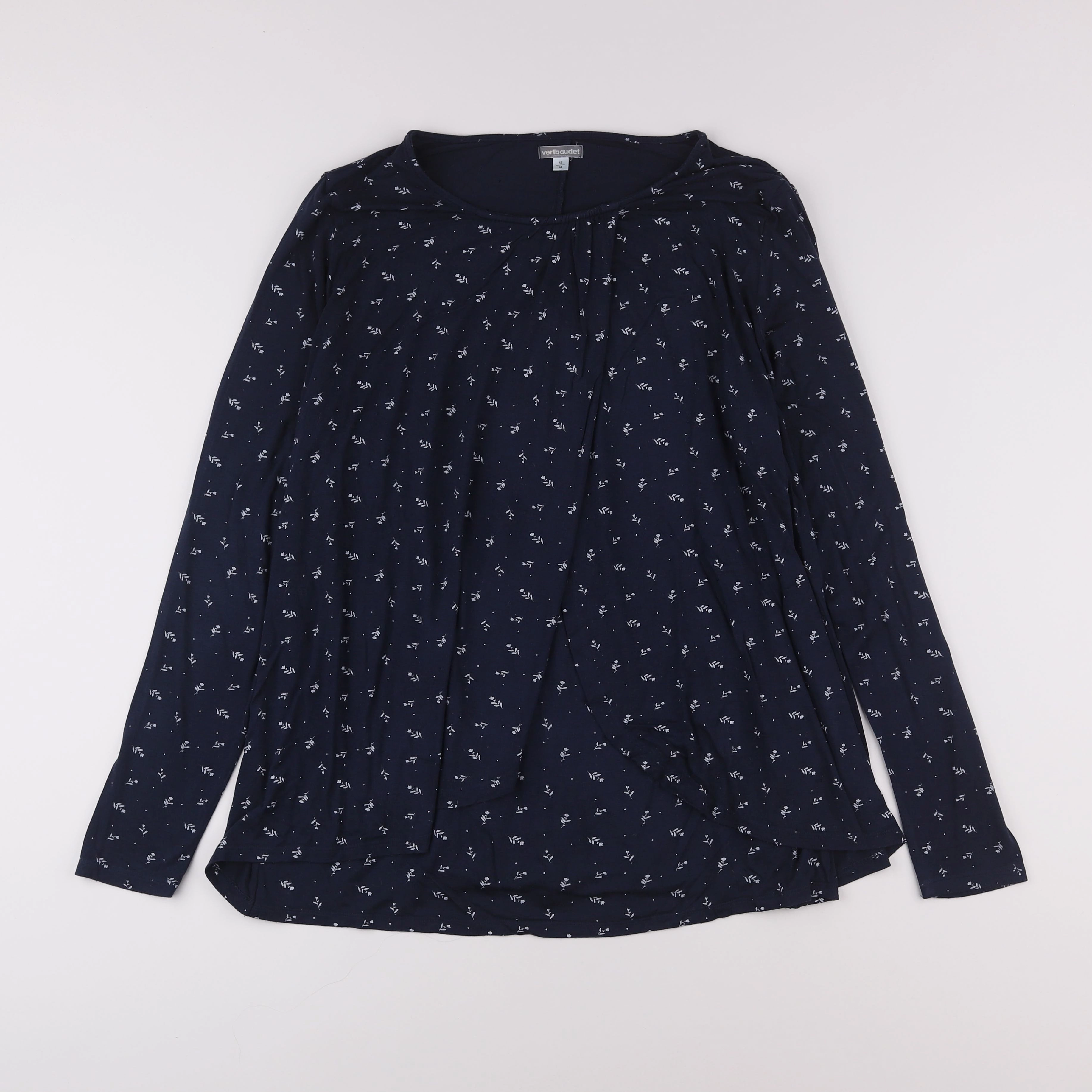Vertbaudet - tee-shirt grossesse bleu - 42 à 44