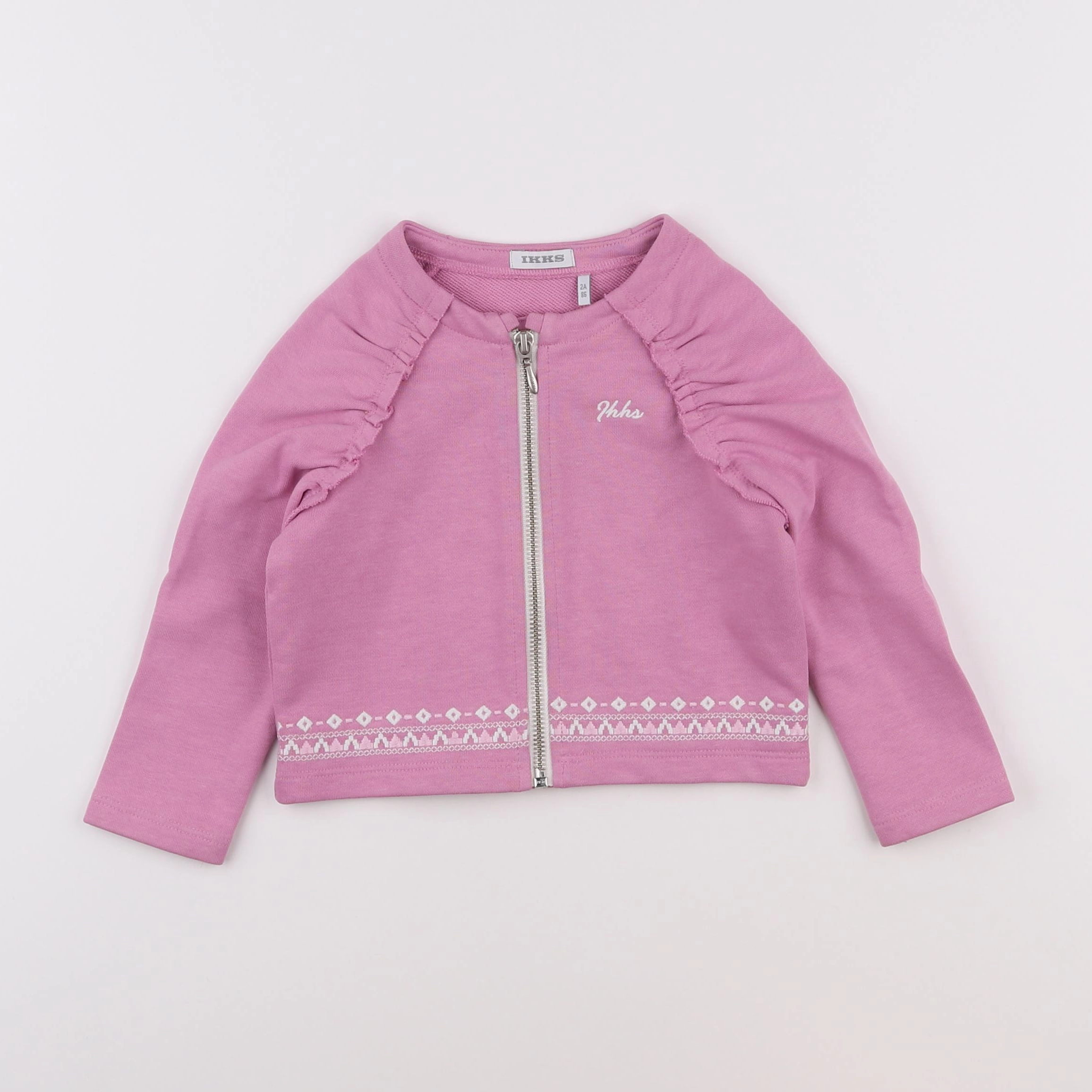 IKKS - sweat rose - 2 ans