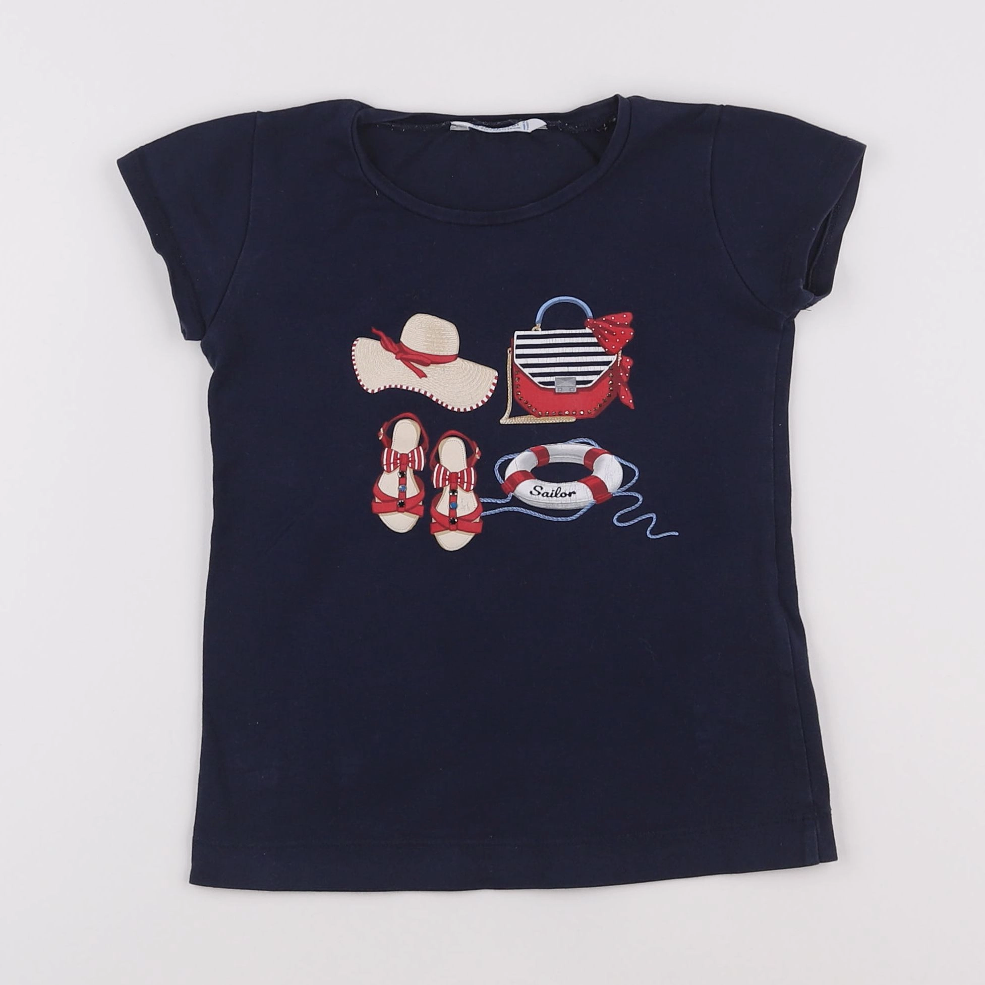 Mayoral - tee-shirt bleu - 4 ans