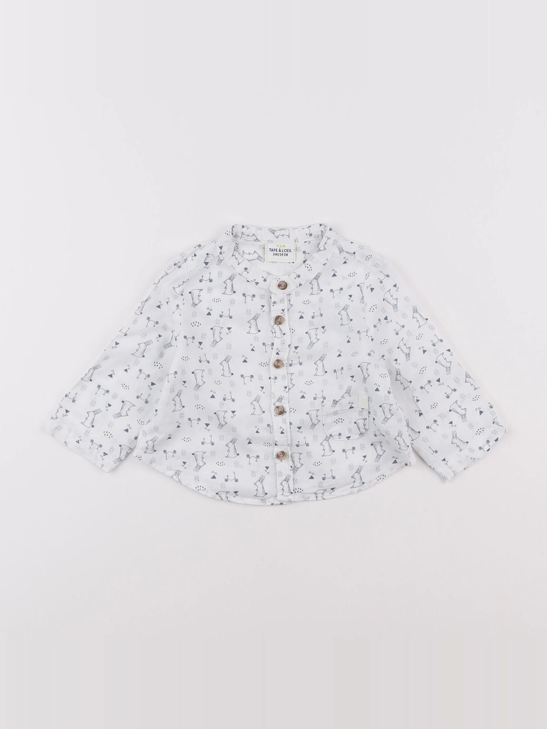 Tape à l'oeil - chemise blanc - 3 mois