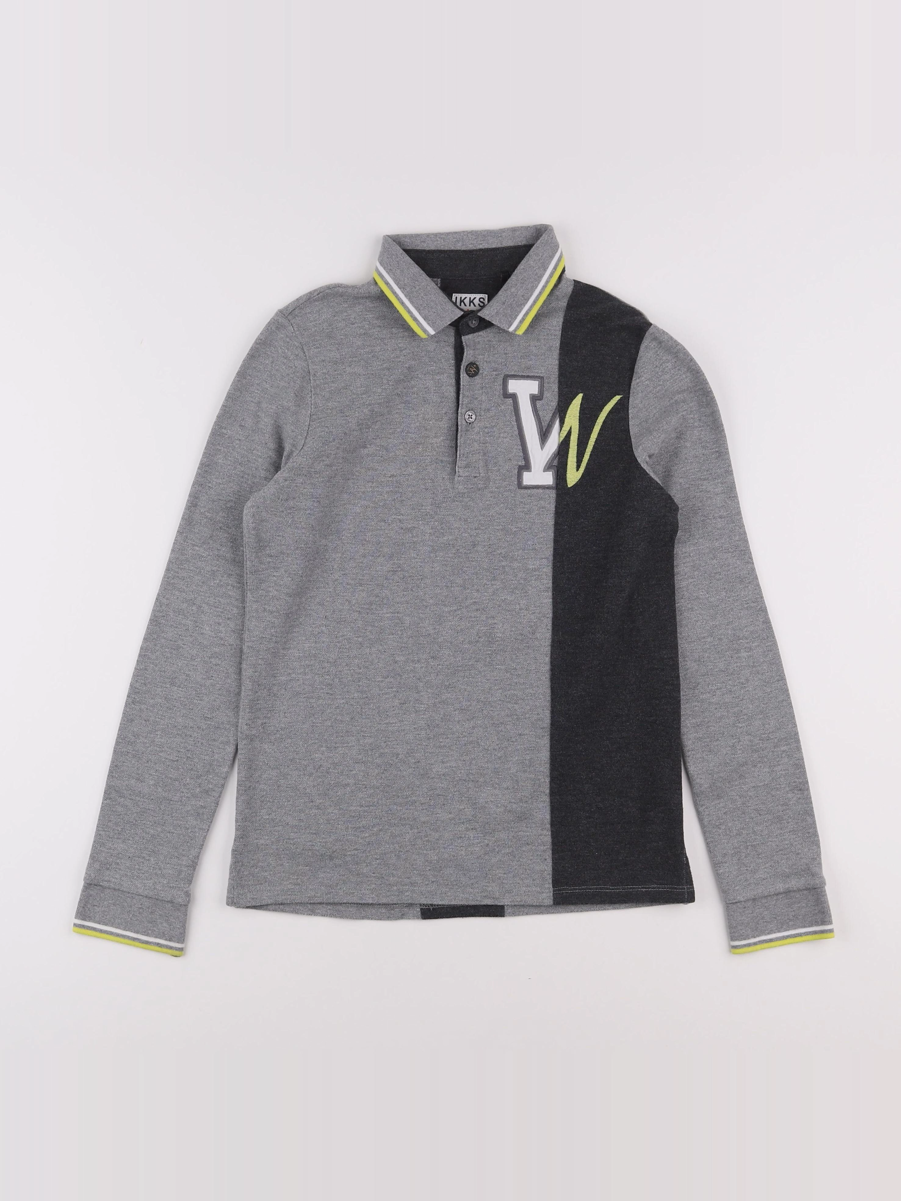 IKKS - polo gris - 12 ans