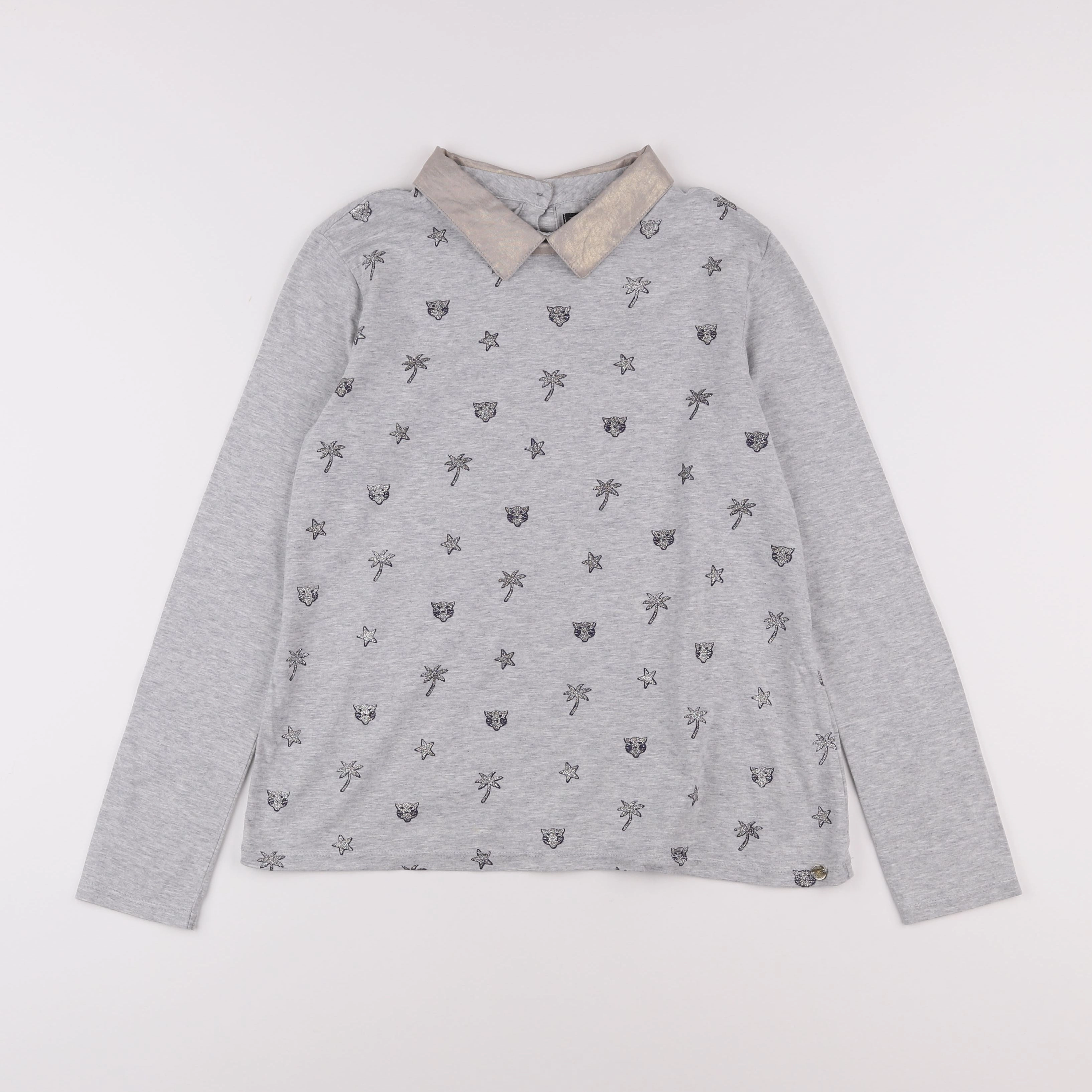 IKKS - tee-shirt gris - 12 ans