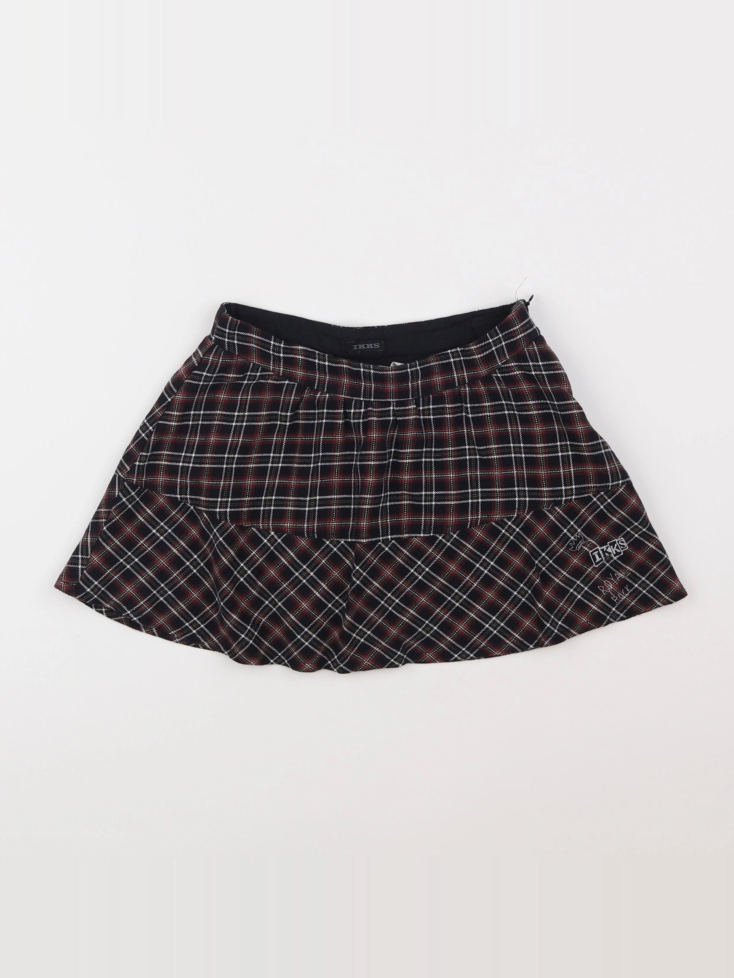 IKKS - jupe noir, rouge - 7 ans