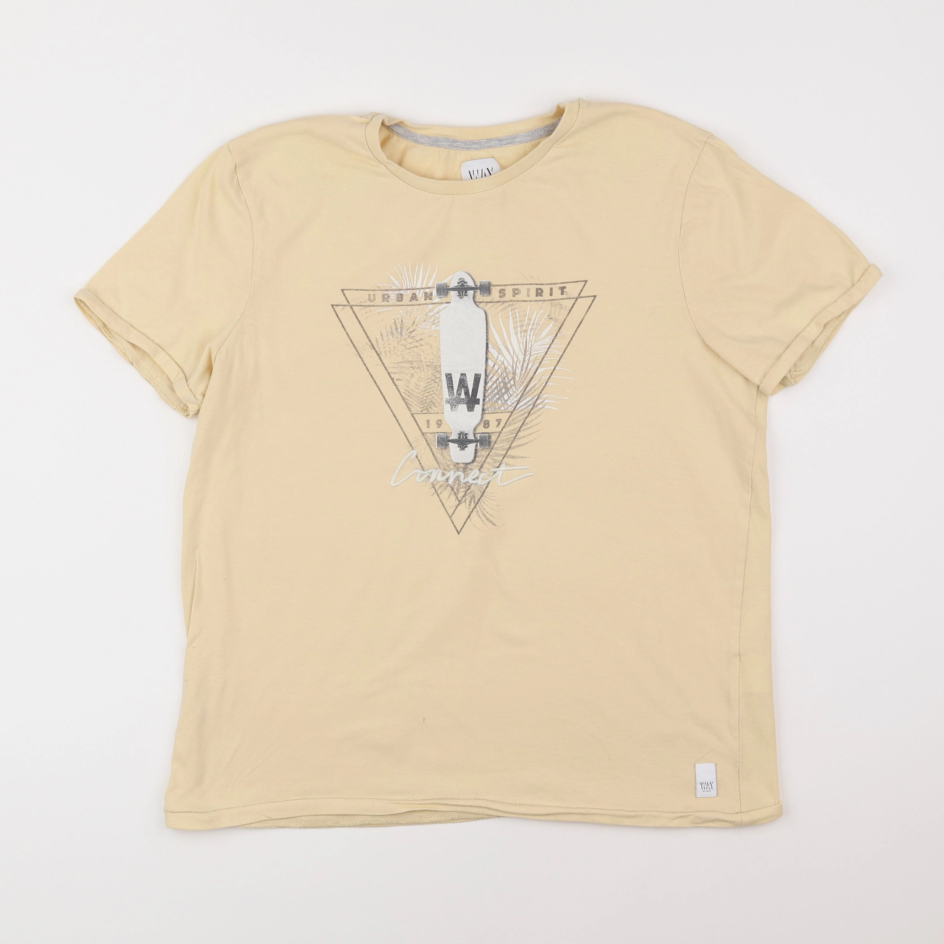 IKKS - tee-shirt beige - 16 ans