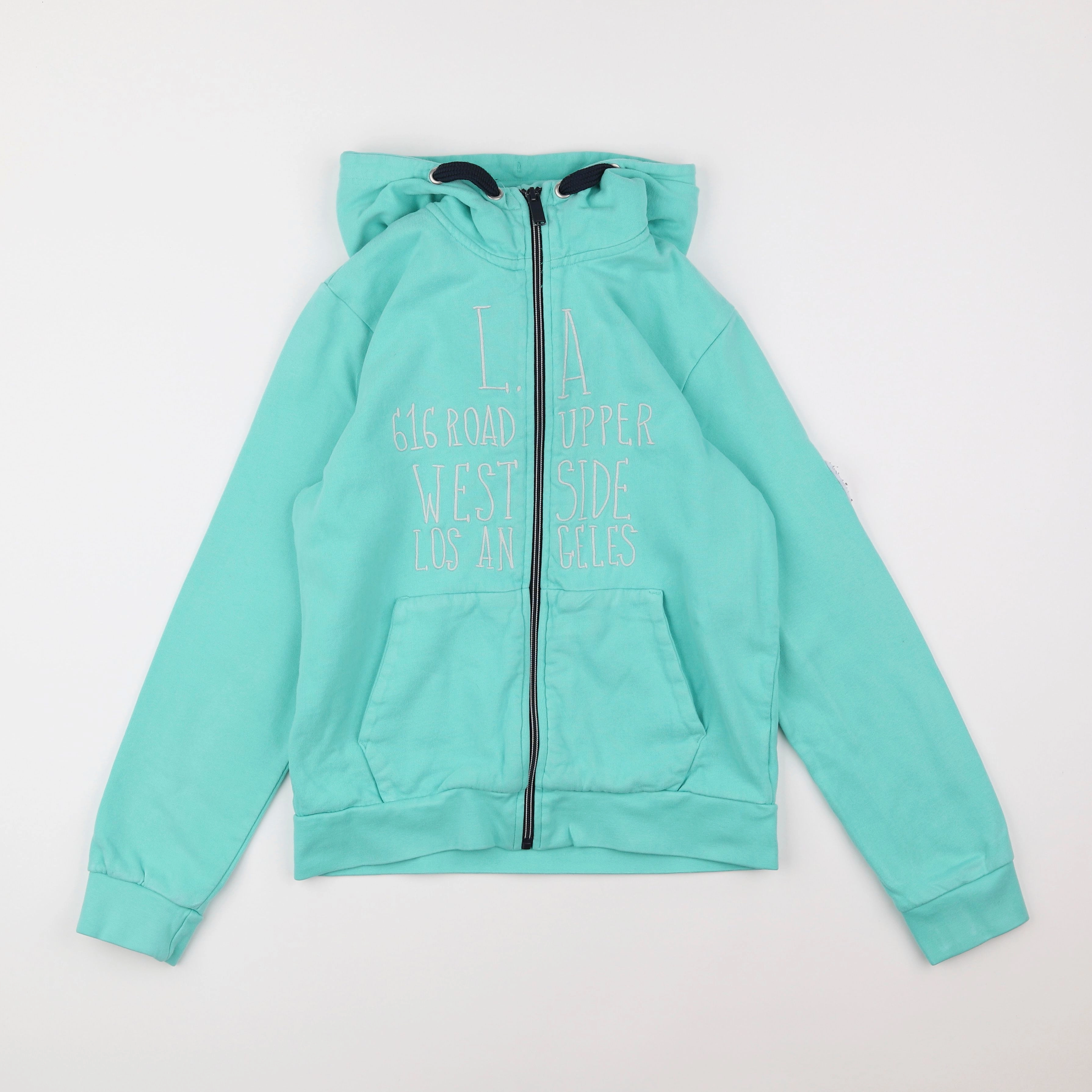 IKKS - sweat bleu fluo - 14 ans